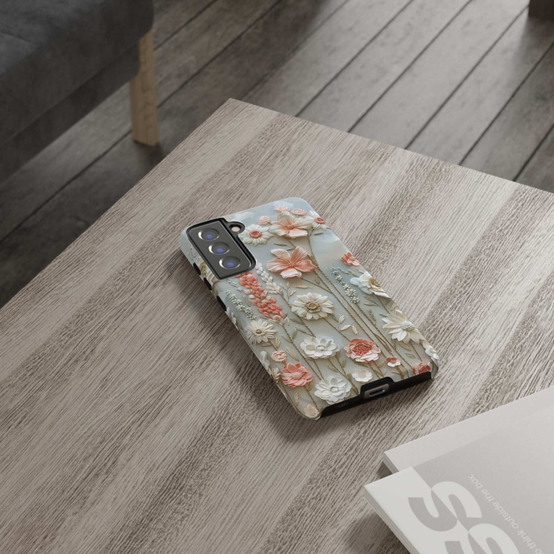 Pastel Wildflowers Protective Phone Case Gift for Her Phone 15, Samsung iPhone Samsung Gift for Her Case iPhone 15, Samsung iPhone Samsung Accessory Gift for Her