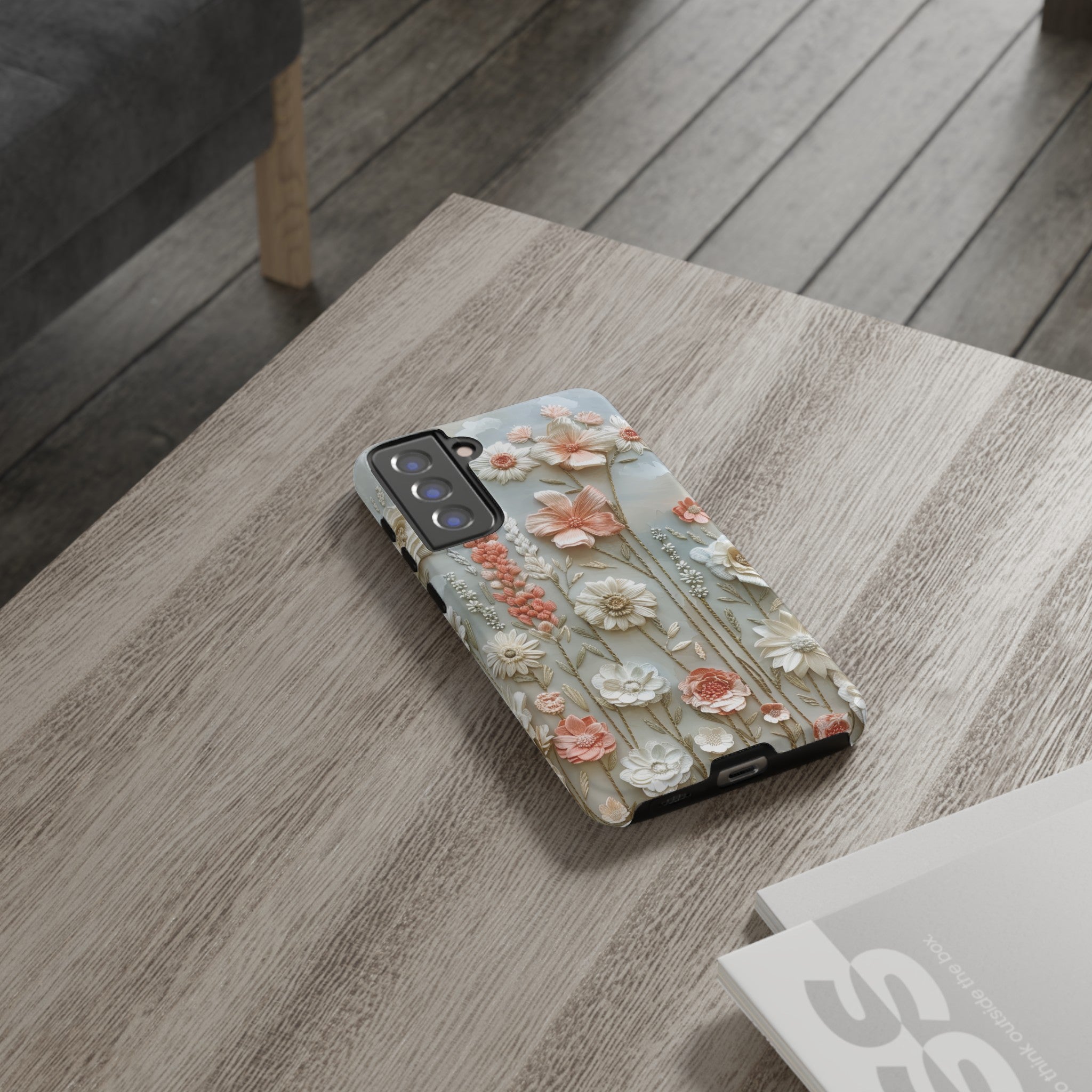 Pastel Wildflowers Protective Phone Case Gift for Her Phone 15, Samsung iPhone Samsung Gift for Her Case iPhone 15, Samsung iPhone Samsung Accessory Gift for Her
