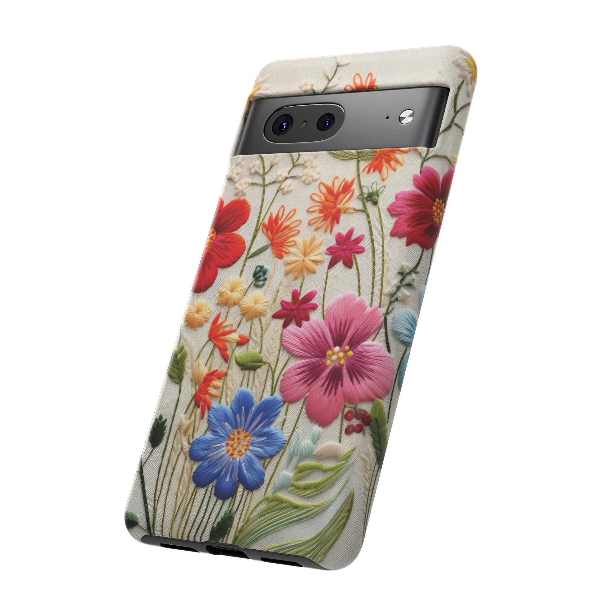 3D Floral Phone Case Elegant Faux Flower Durable for iPhone Samsung Smartphone iPhone 15, 14, 13 Samsung Gift for Mom