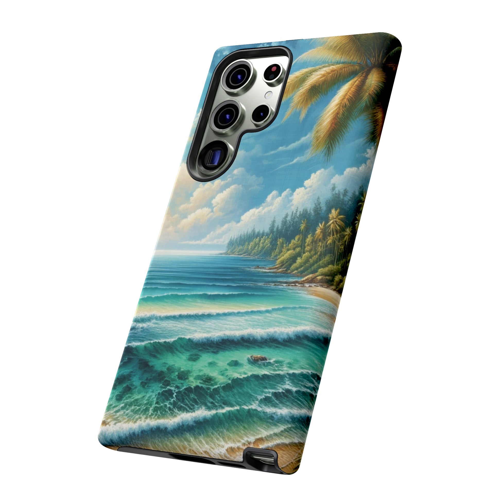 Coastal Serenity Ocean Beach View Protective Phone Case Gift for Her Phone 15, Samsung iPhone Samsung Gift for Her Case iPhone 15, Samsung iPhone Samsung Accessory Gift for Her.