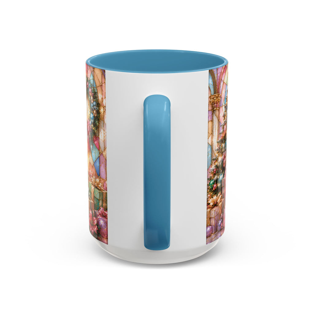 Nutcracker Christmas Coffee Mug – Festive Stained-Glass Holiday Accent Cup (11/15oz) Gift for Her