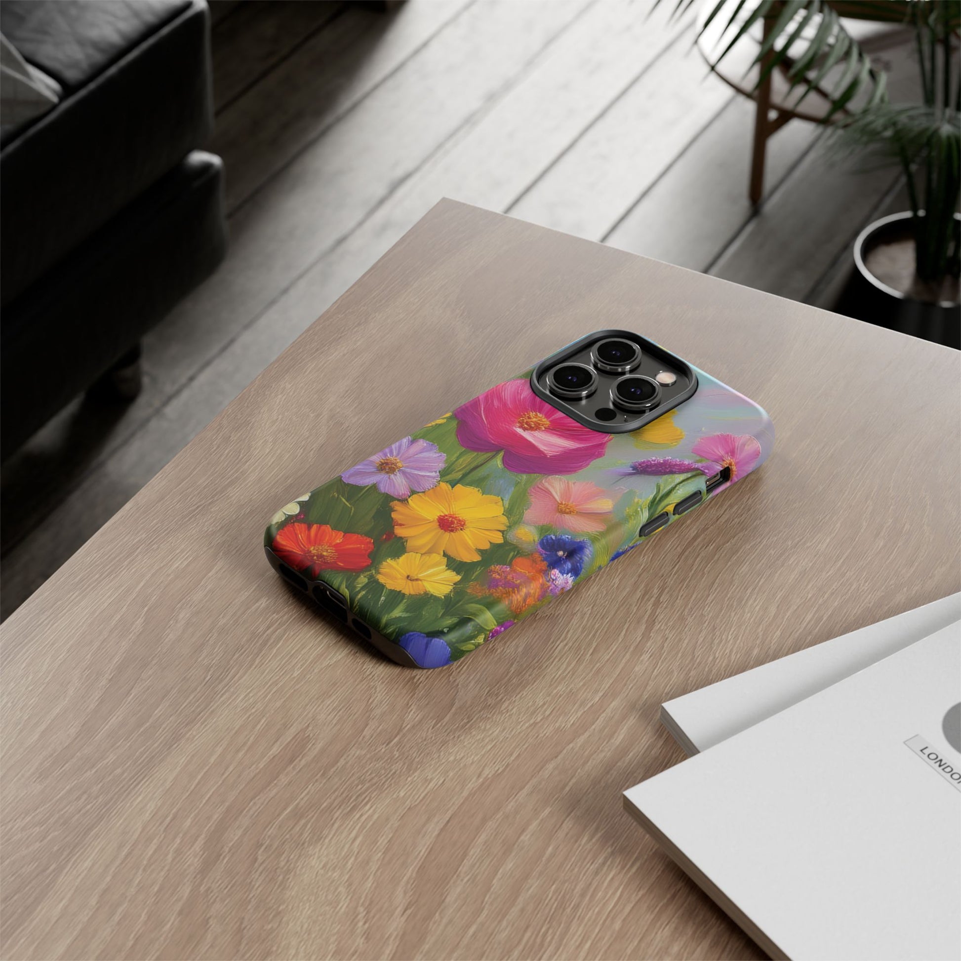 Vibrant Wildflower Painting Phone Case Hand-Painted Floral Art Design | Bright Nature-Inspired Cover | Perfect Gift for Flower Lovers iPhone & Galaxy