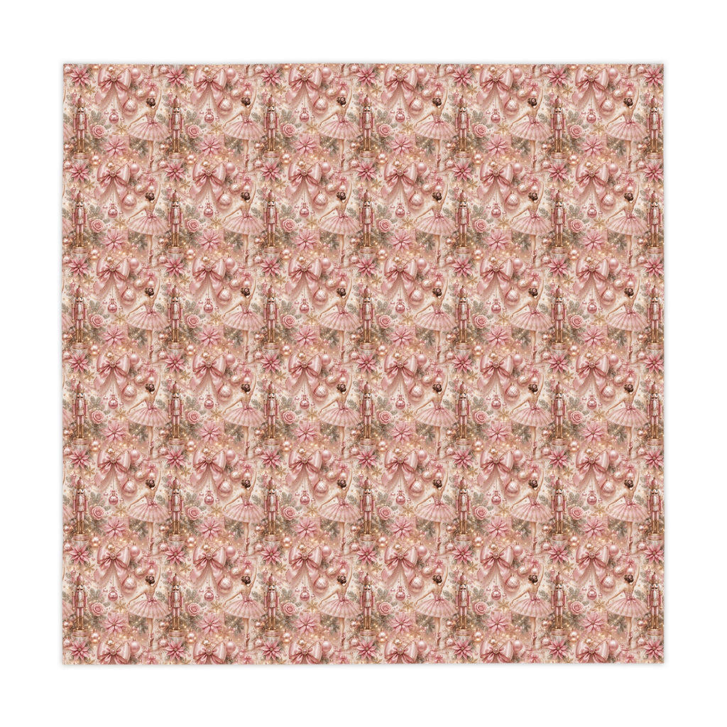 Tablecloth - Pink Nutcracker Ballet Elegant Christmas Decor