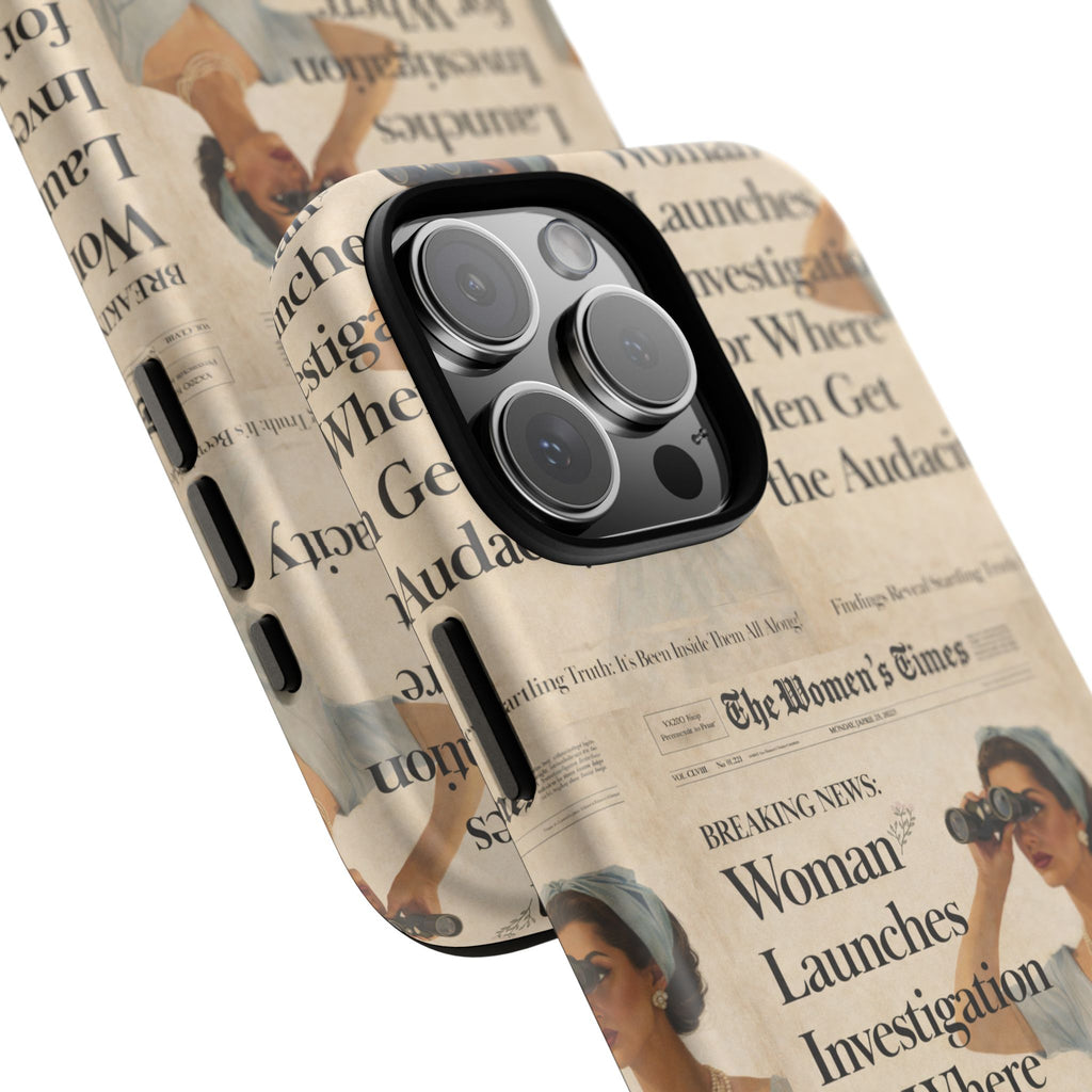 Funny Vintage Sarcastic Women Phone Case | Retro Sarcasm Text Design