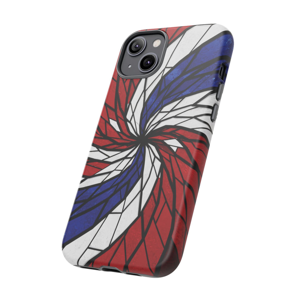 Patriotic Red White & Blue Phone Case – USA Flag Design, Independence Day Gift, Protective Cover for iPhone, Samsung, Pixel