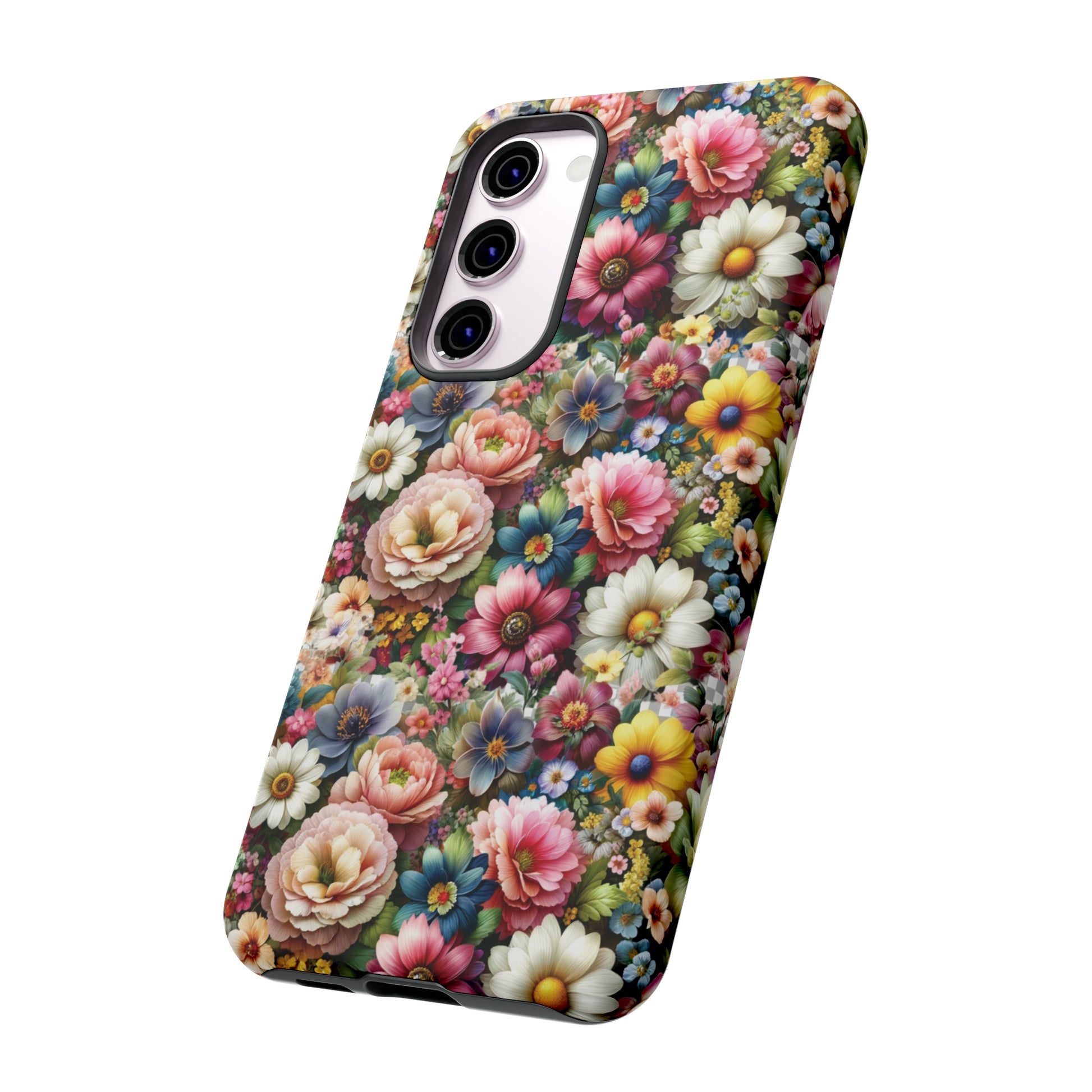 Floral Luxury Phone Tough Case Floral Elegant Durable Stylish for Modern Devices iPhone 15, Samsung iPhone Samsung Accessory Gift for Her.