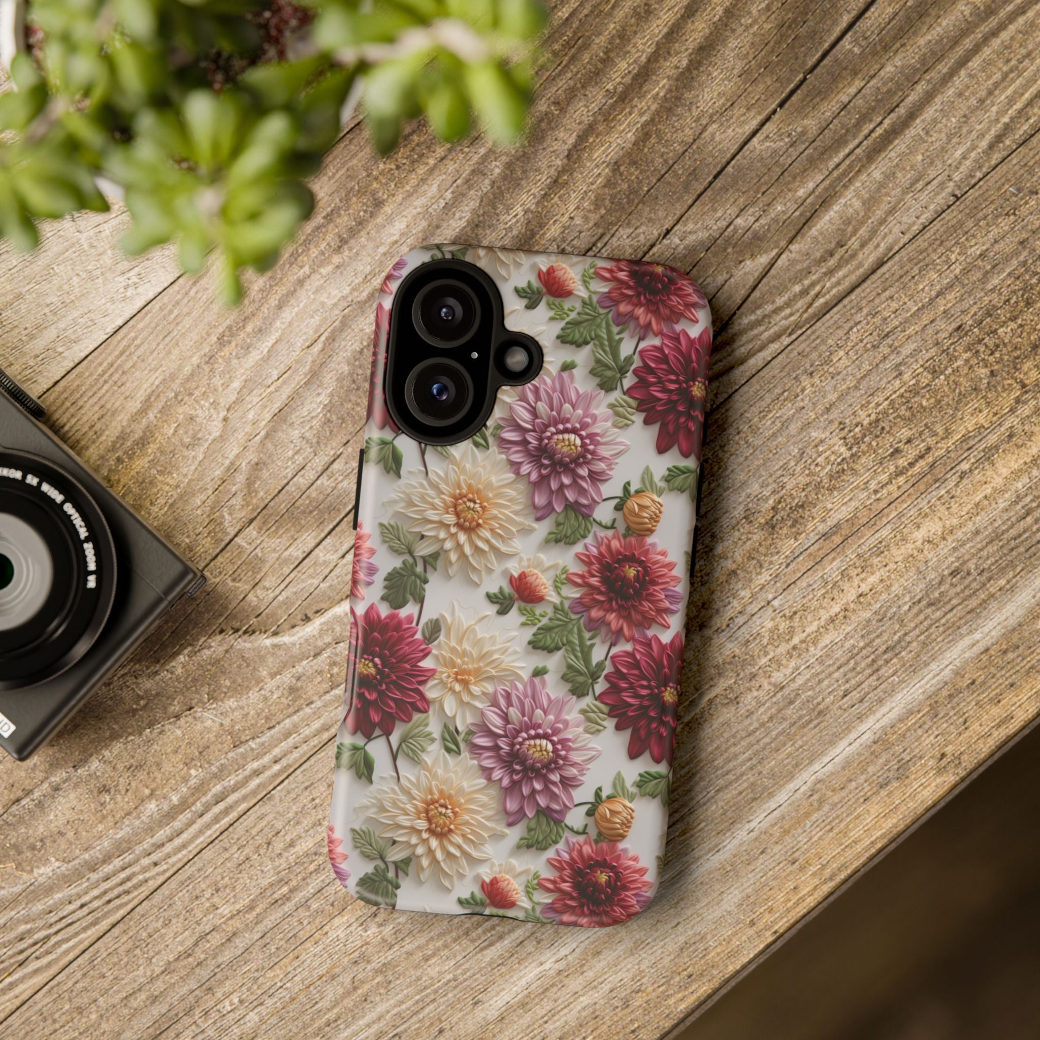 Floral Fall Phone Case for iPhone 16 pro15 14 13 12  21 23 Samsung, and Pixel | Stylish Protective Cover Gift for Her Perfect for Floral Lover - MRSBYVALLE