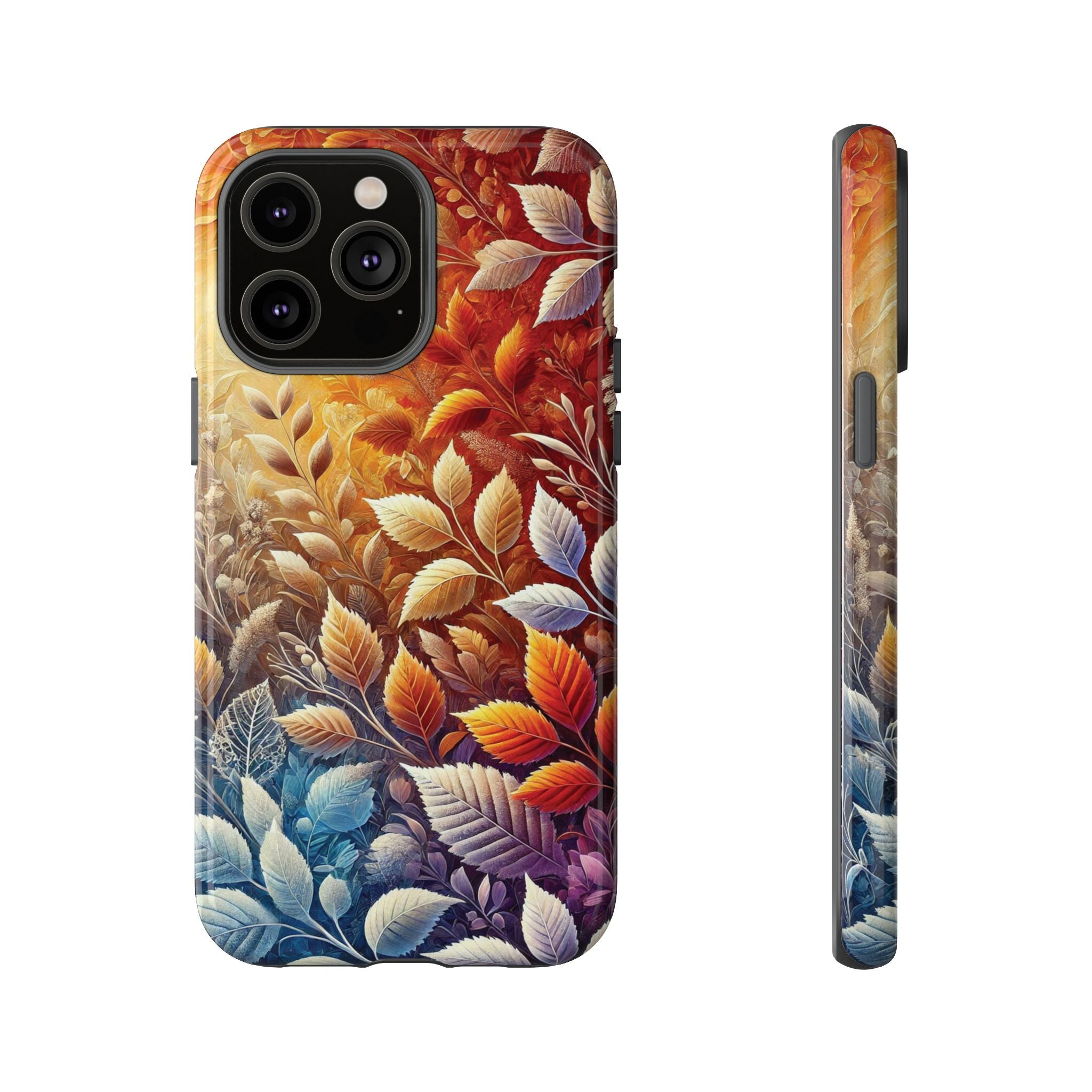 Beautiful Colorful Leaves Phone Case Vibrant Autumn Design for iPhone & Samsung, Durable Protection with Eye Catching Style, Perfect for Nature Lovers & Seasonal Charm Gift for Her