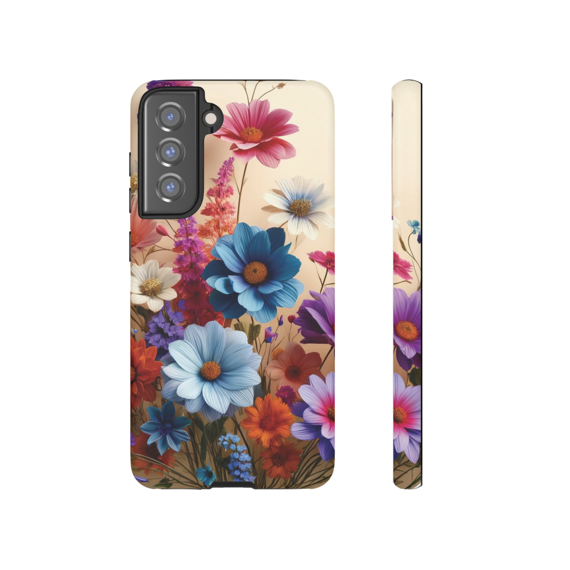 Best Phone Case Floral 3D Illusion Luxury Tough Case Floral Elegant Durable Stylish for Modern Devices iPhone 15, Samsung iPhone Samsung Accessory Gift for Her.