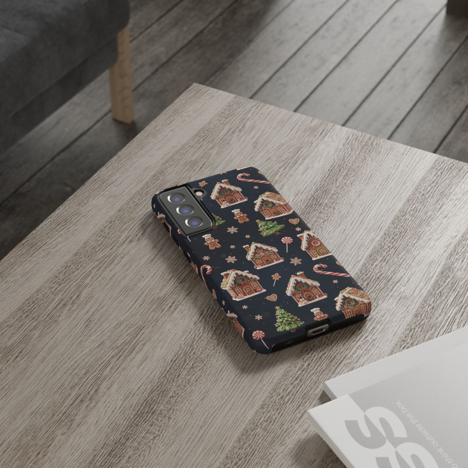 3D Gingerbread House Christmas Phone Case | Premium Holiday Gift Cover for iPhone 17, iPhone, and Samsung Galaxy Gift for Her or Him