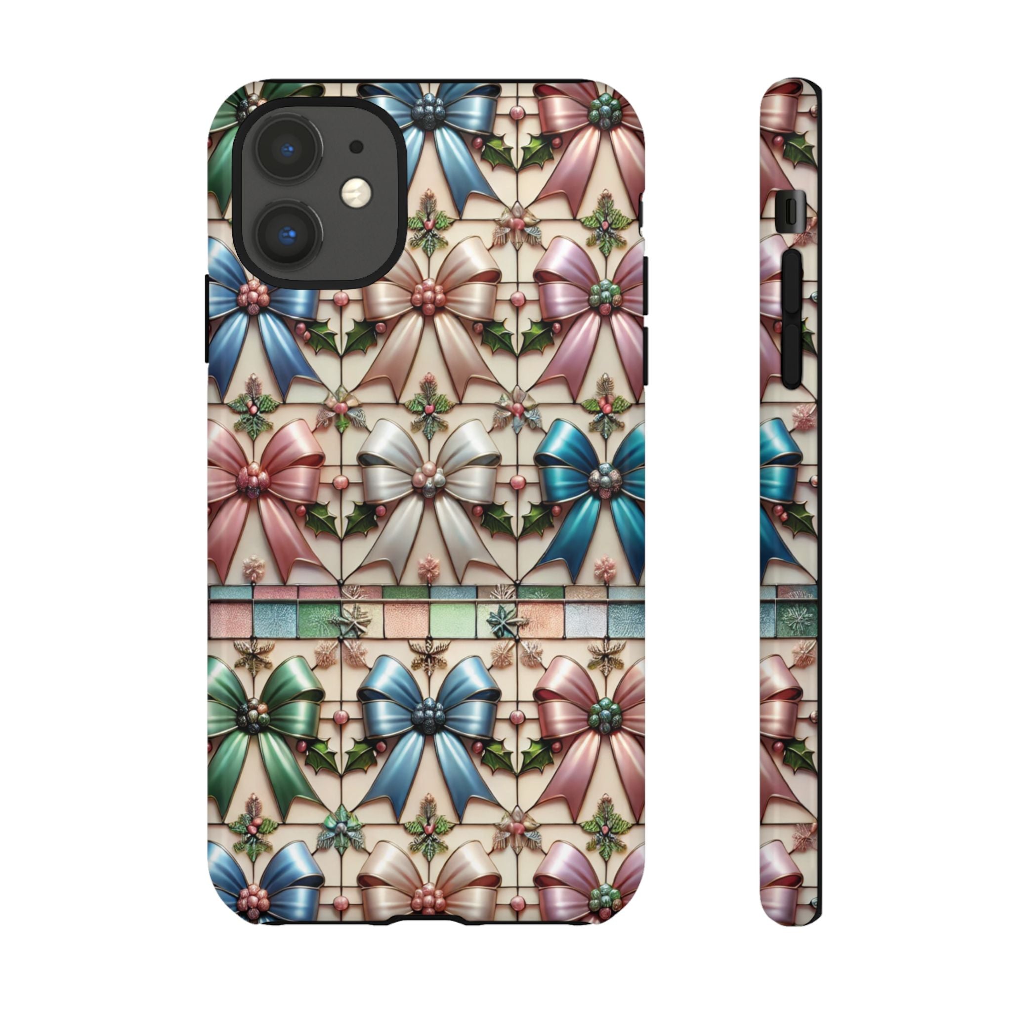 Coquette Bows Pastel Phone Case for iPhone 17 ,  15 14 13 12  21 23 Samsung, and Pixel | Stylish Protective Cover Gift for Her Perfect for Floral Lover