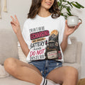 Recharging My Social Battery T-Shirt — Do Not Disturb Camping Graphic Tee