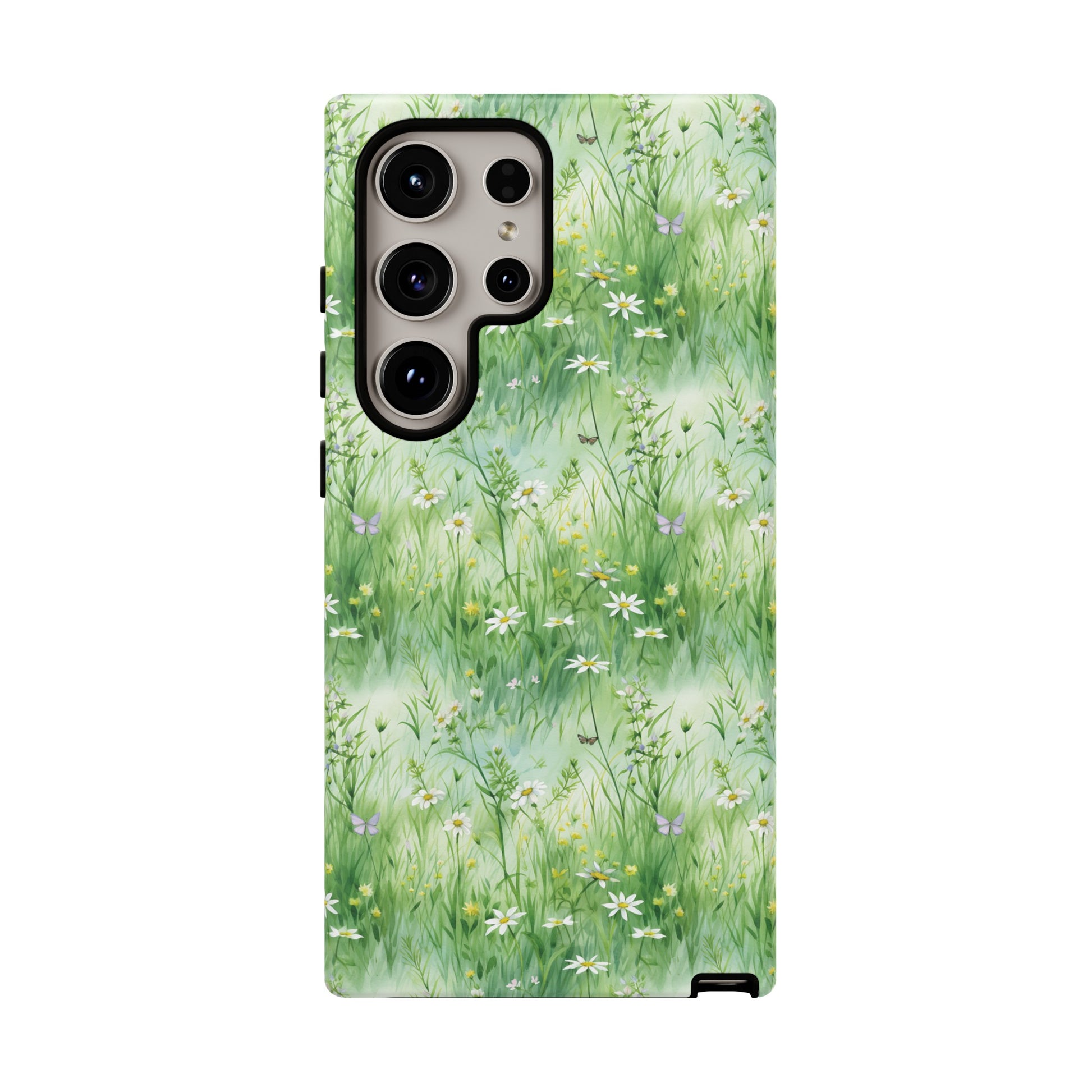 Beautiful Watercolor Grassing Daisy Boho Chic Design Phone Case Protective Cover for All Models Gift for Mom Accessory Gift for Her