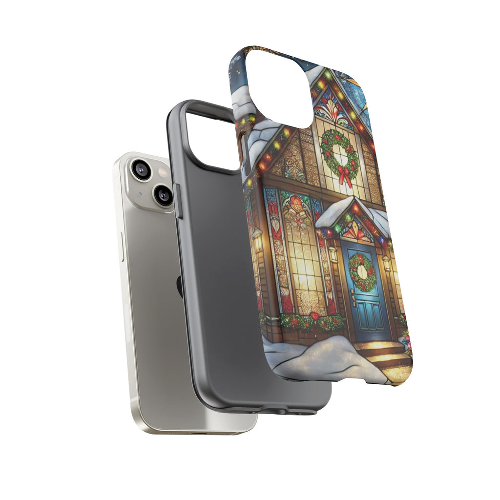 Phone Case - Stain Glass Christmas Unique Holiday Protection Gift for Her