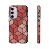Geometric Stained Glass Illusion Phone Case Colorful Abstract Art, Aesthetic Protective Cover for iPhone, Samsung & Google, Unique Gift Idea Mom