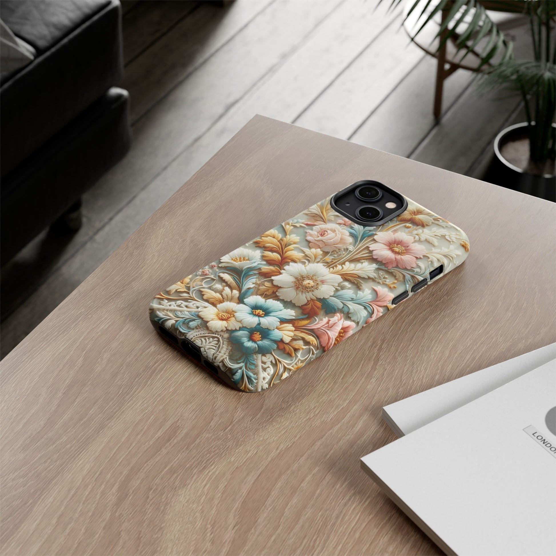 3D Elegant Faux Flowers Phone Case Stylish & Durable for iPhone Samsung Gift iPhone 15, 14, 13 Samsung Pixel Gift for Mom Accessory Gift for Her