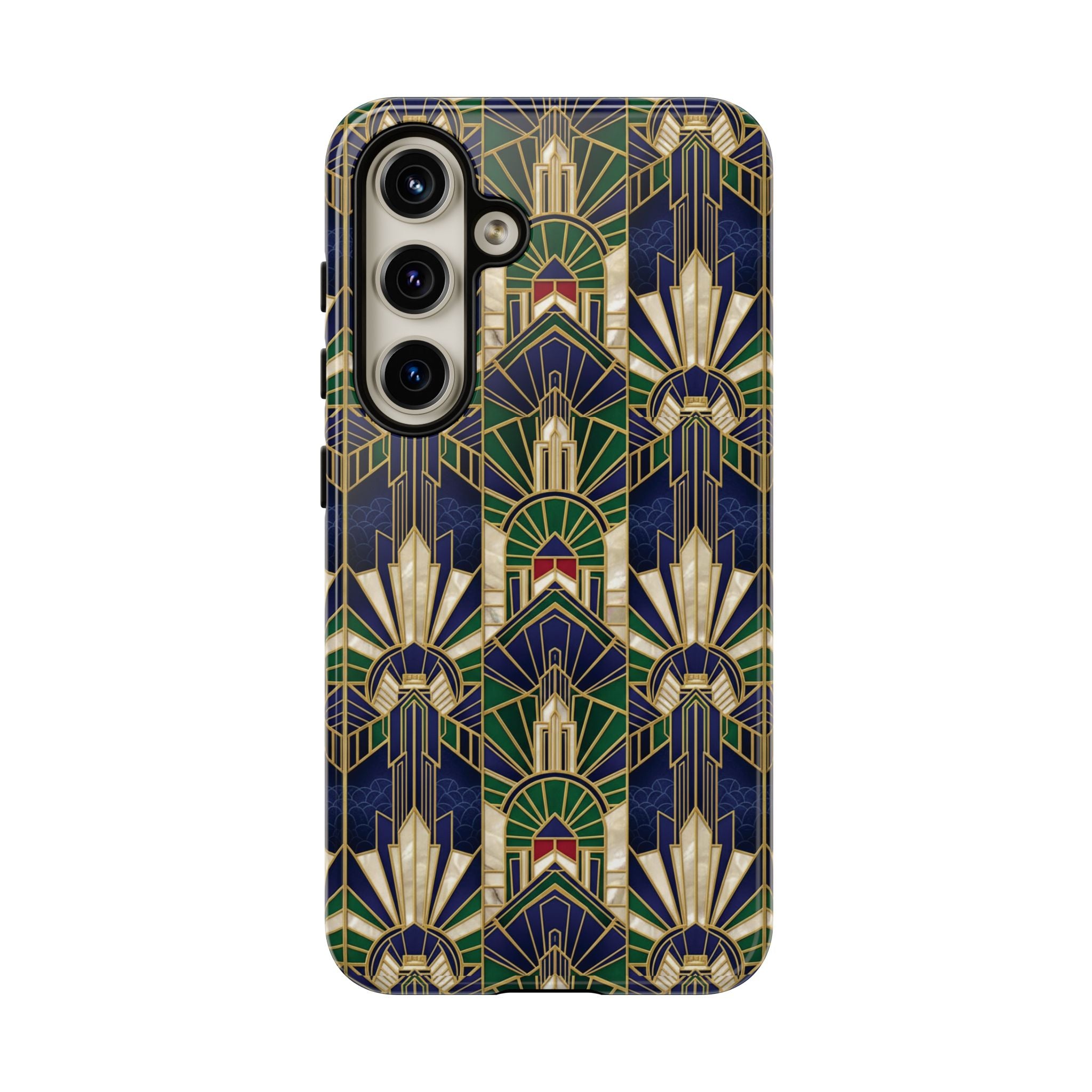 Navy & Gold Art Deco Phone Case — Imperial Art Deco Tough Case