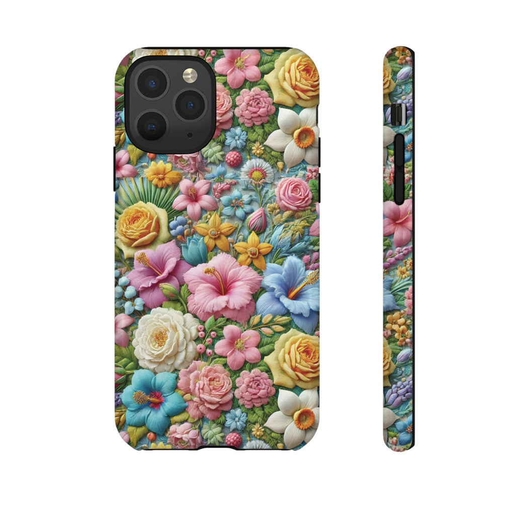 Elegant Pastel Flower Phone Case – Beautiful Floral Design, Durable Protection for Your Device, Stylish and Lightweight, Perfect Gift for Flower Lovers