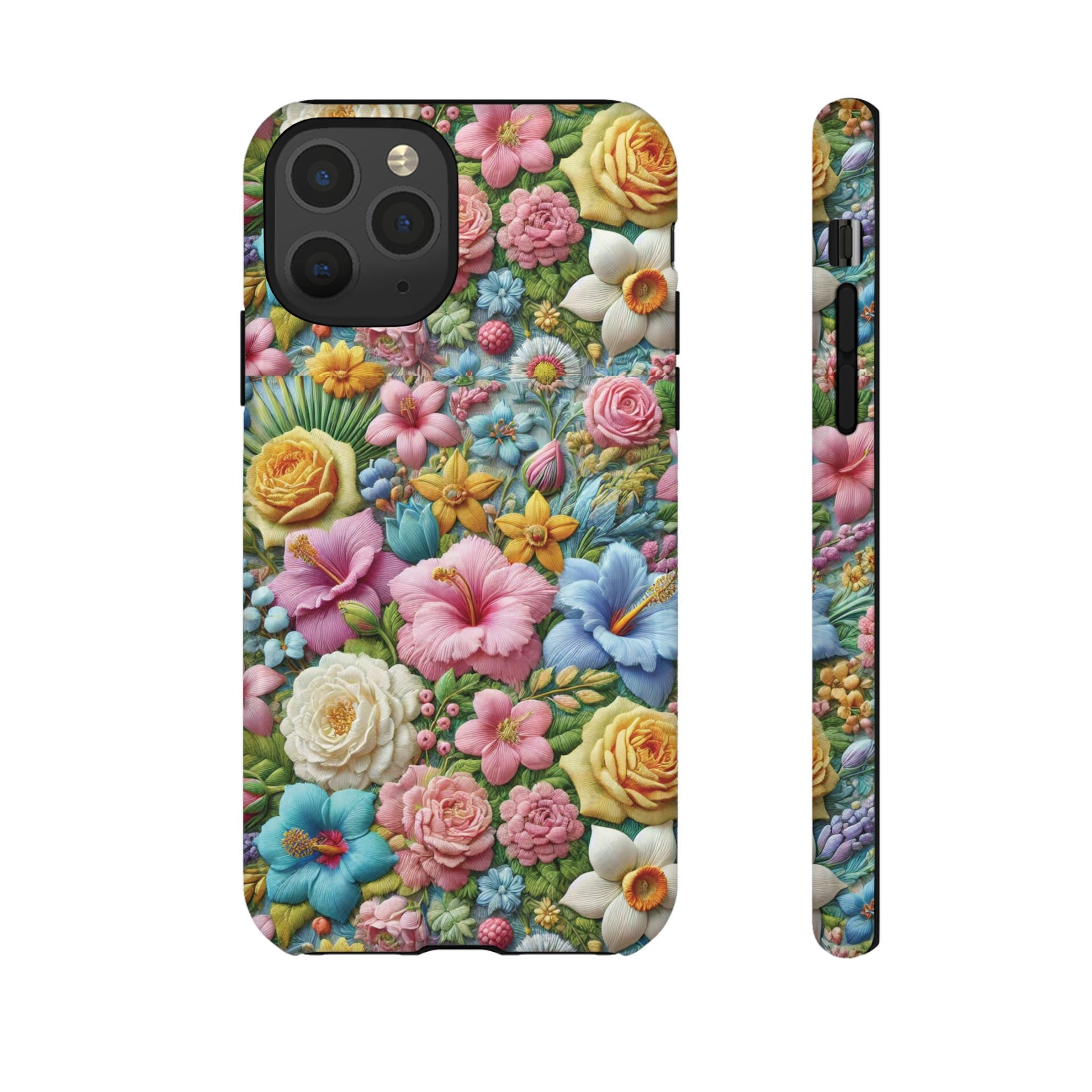 Elegant Pastel Flower Phone Case – Beautiful Floral Design, Durable Protection for Your Device, Stylish and Lightweight, Perfect Gift for Flower Lovers