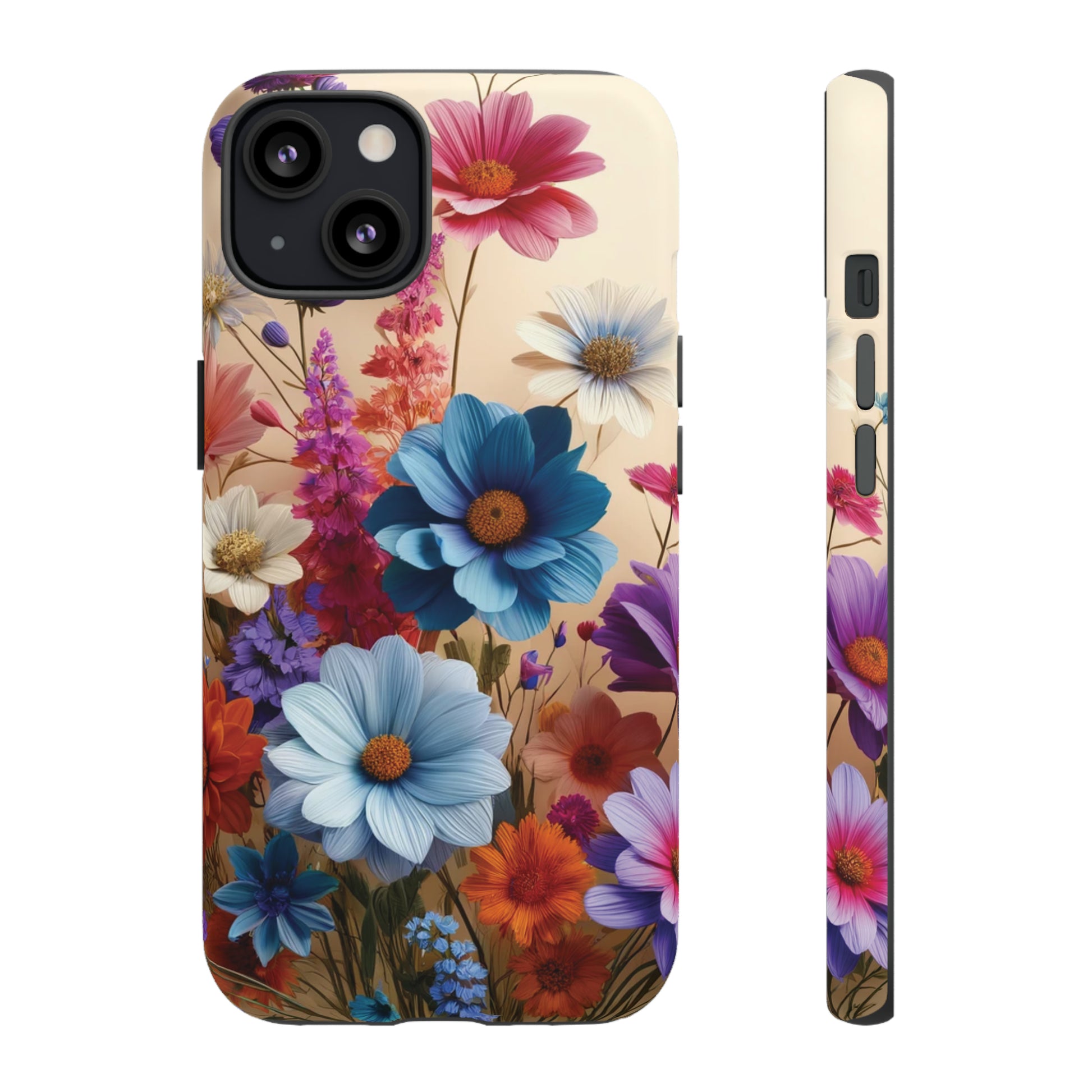 Best Phone Case Floral 3D Illusion Luxury Tough Case Floral Elegant Durable Stylish for Modern Devices iPhone 15, Samsung iPhone Samsung Accessory Gift for Her.