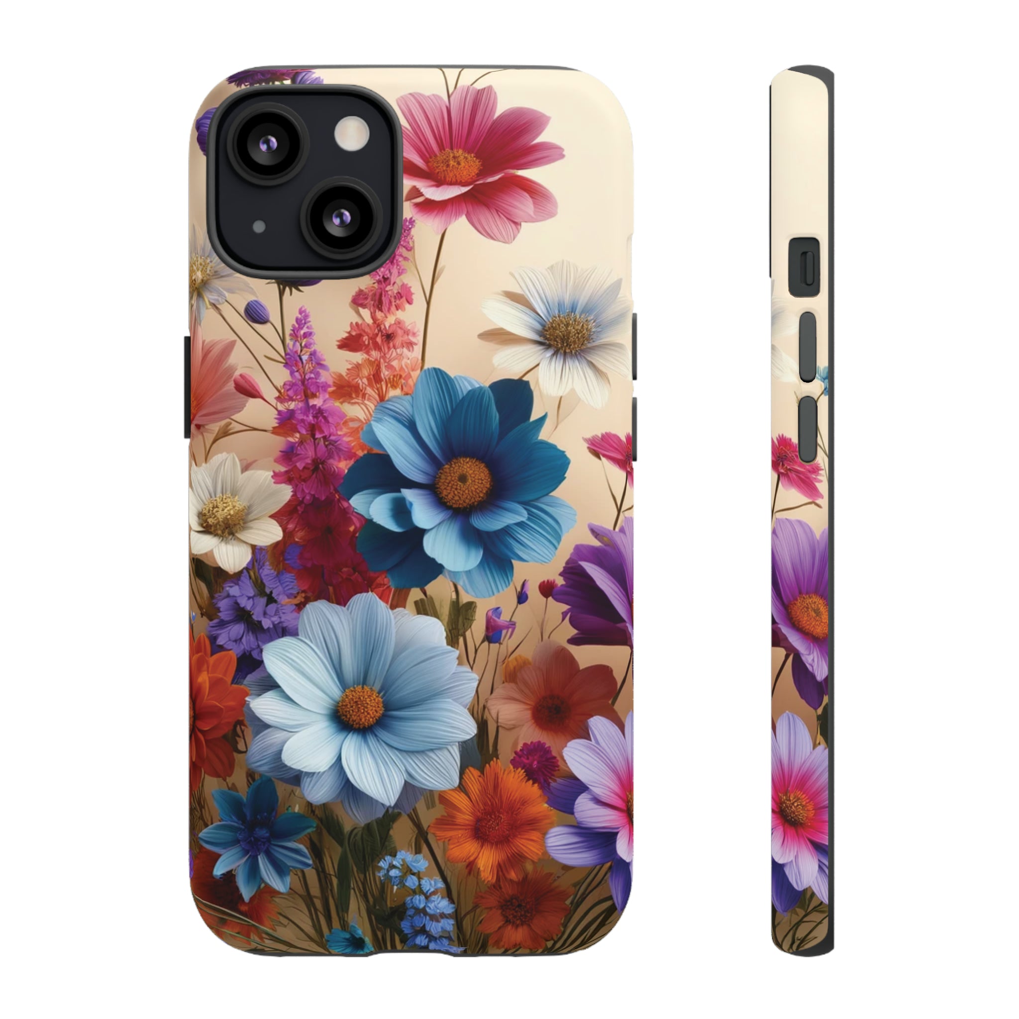 Best Phone Case Floral 3D Illusion Luxury Tough Case Floral Elegant Durable Stylish for Modern Devices iPhone 15, Samsung iPhone Samsung Accessory Gift for Her.