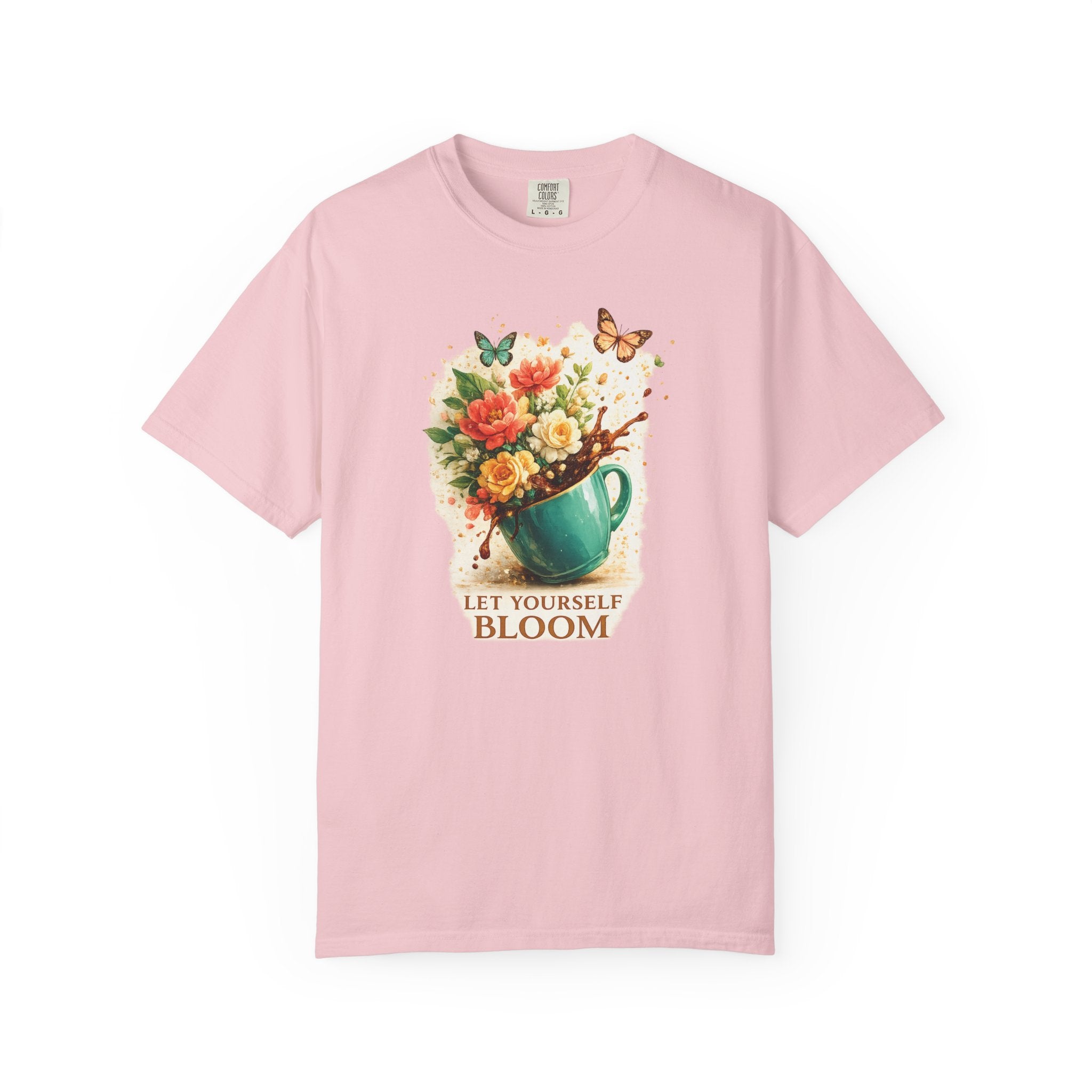 Let Yourself Bloom T-Shirt — Floral Watering Can Graphic Tee