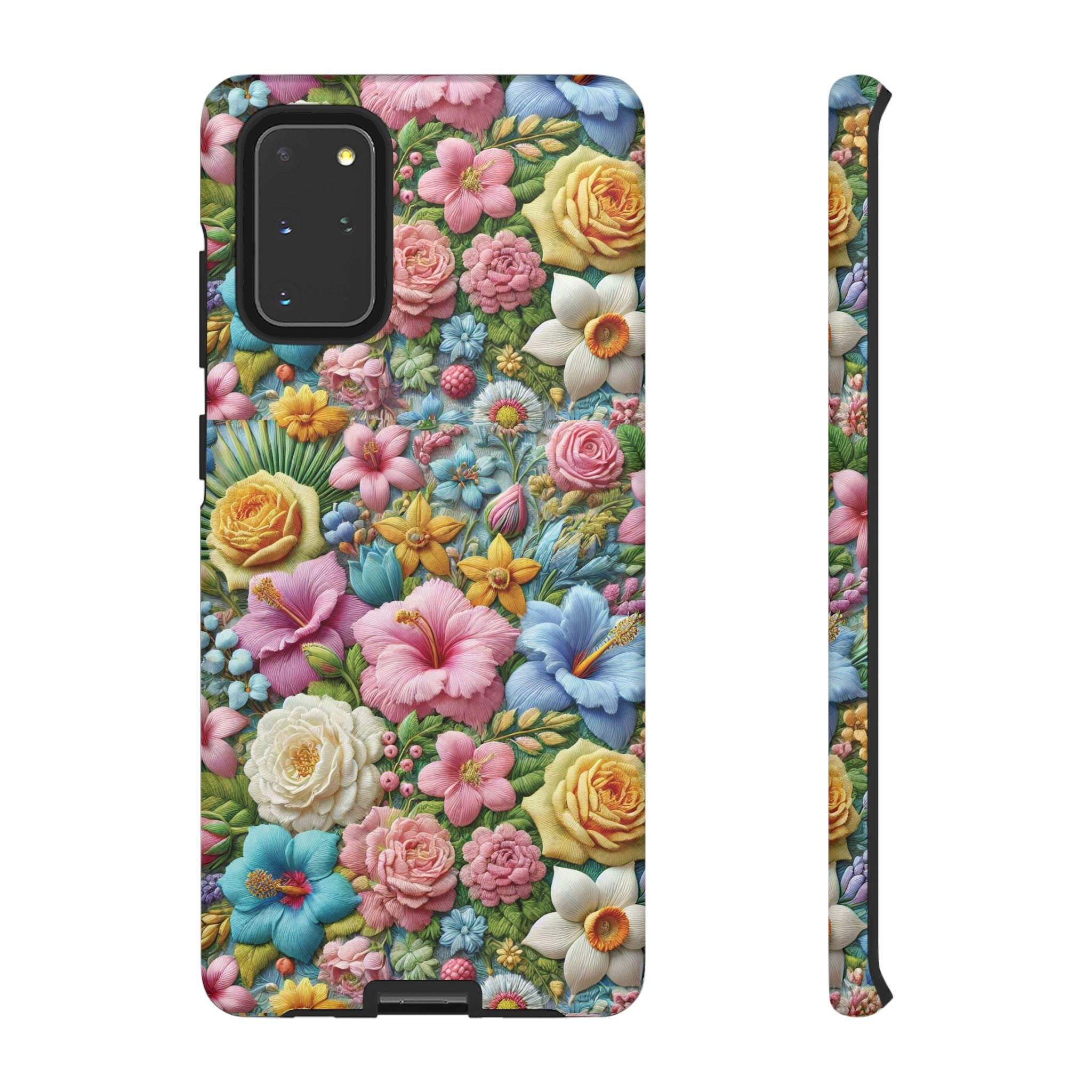 Elegant Pastel Flower Phone Case – Beautiful Floral Design, Durable Protection for Your Device, Stylish and Lightweight, Perfect Gift for Flower Lovers