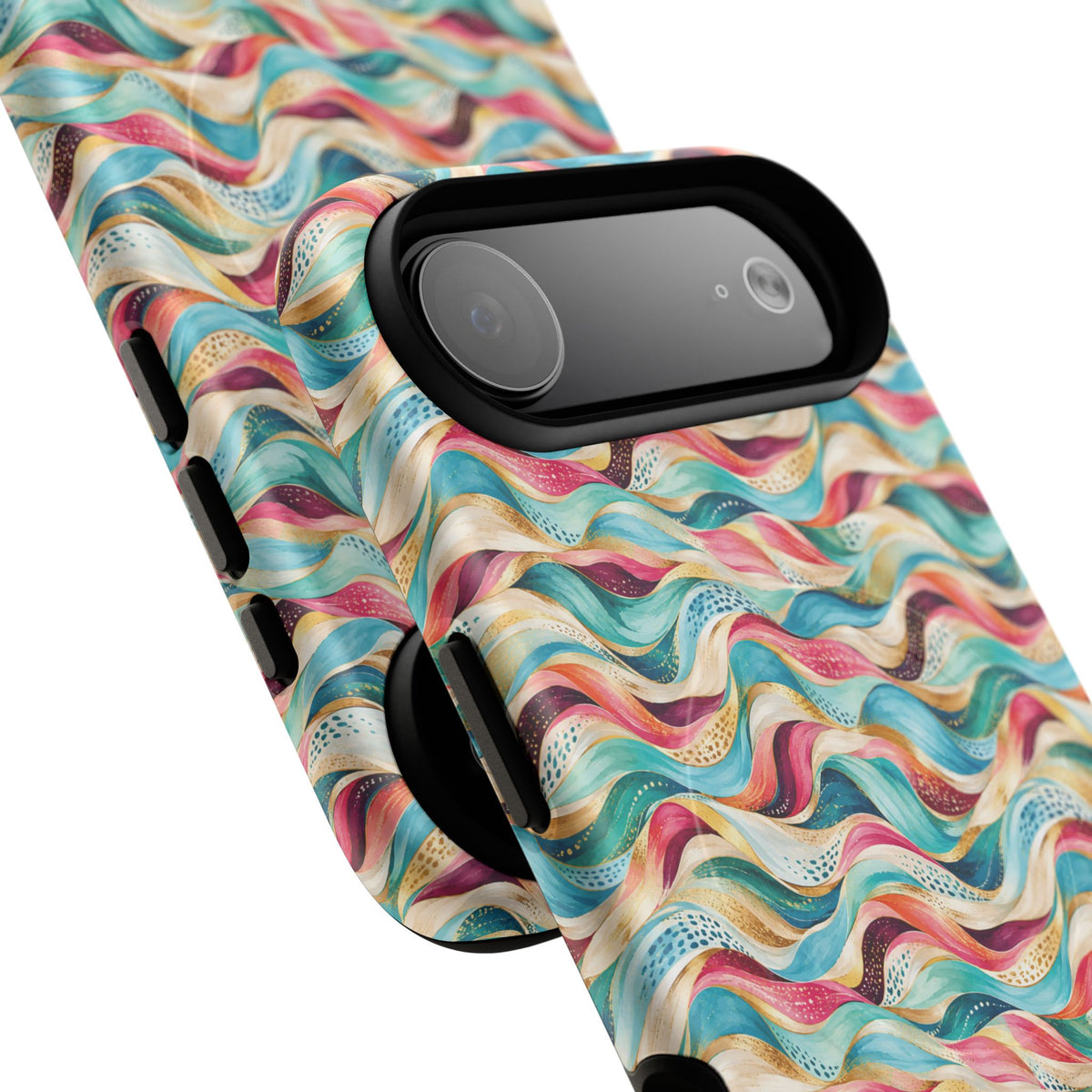 Colorful Wave MagSafe Tough Phone Case