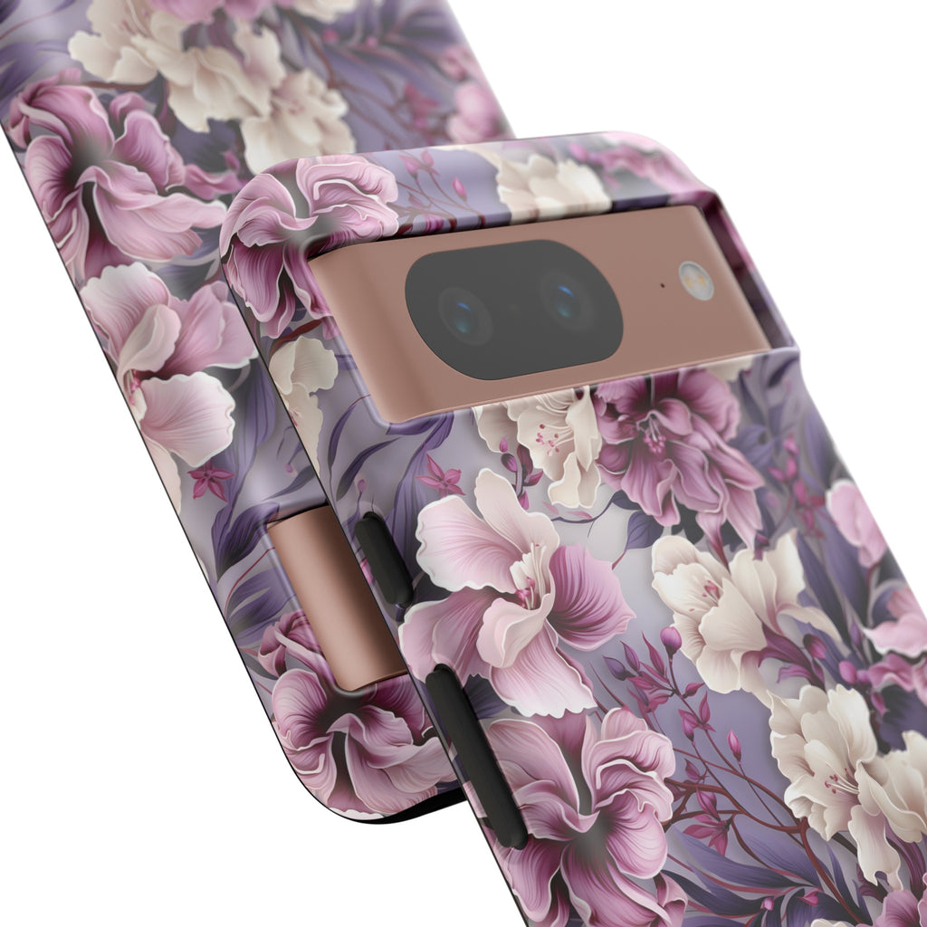 Lavender Flowers Protective Phone Case Gift for Her Phone 15, Samsung iPhone Samsung Gift for Her Case iPhone 15, Samsung