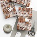 Charming Gingerbread House Wrapping Paper - Festive Holiday Design, Premium Quality, 100% Recyclable, Perfect for Christmas Gifts and Special Occasions - MRSBYVALLE