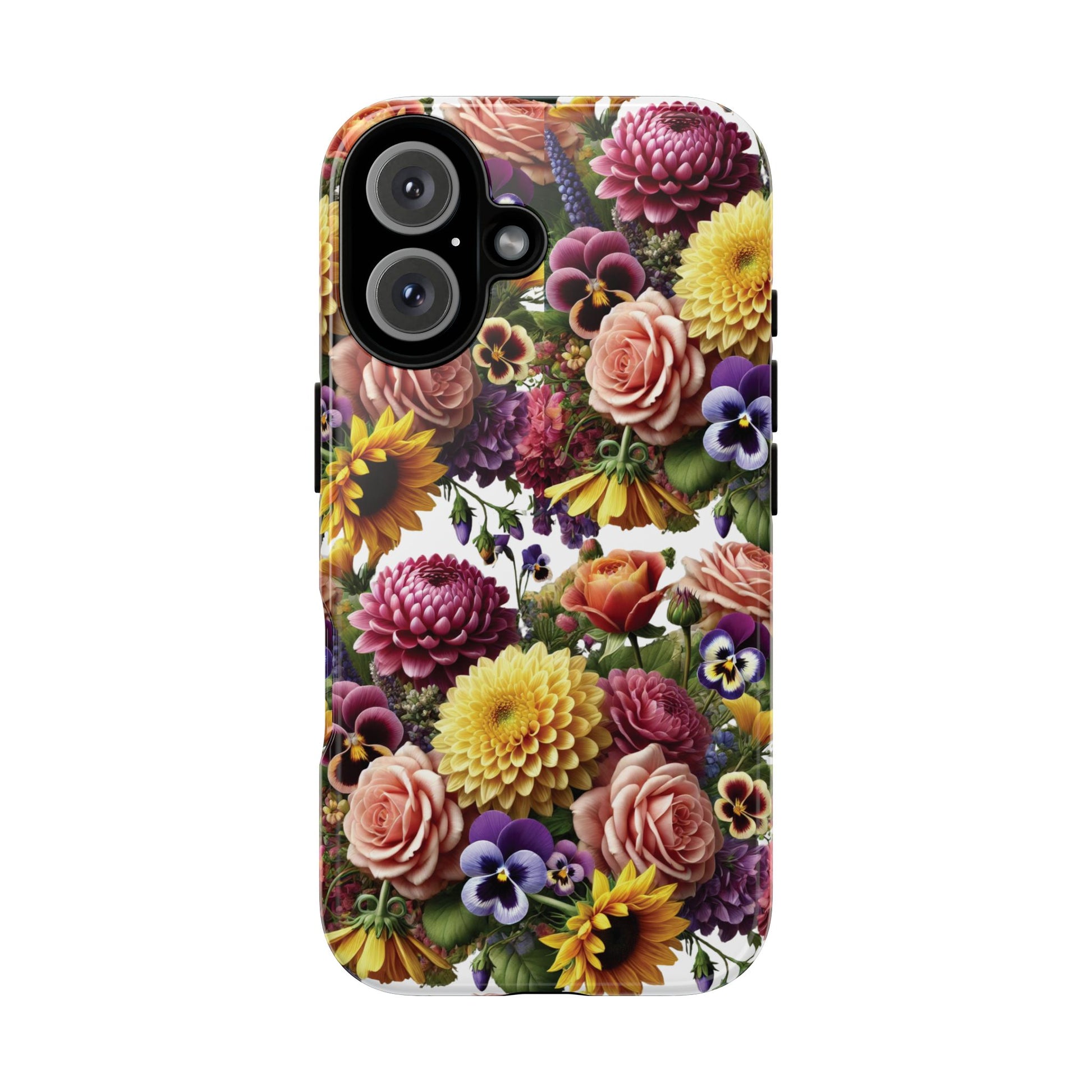 Floral Fall Phone Case for iPhone 16 15 14 13 12  21 23 Samsung, and Pixel | Stylish Protective Cover Gift for Her Perfect for Floral Lover