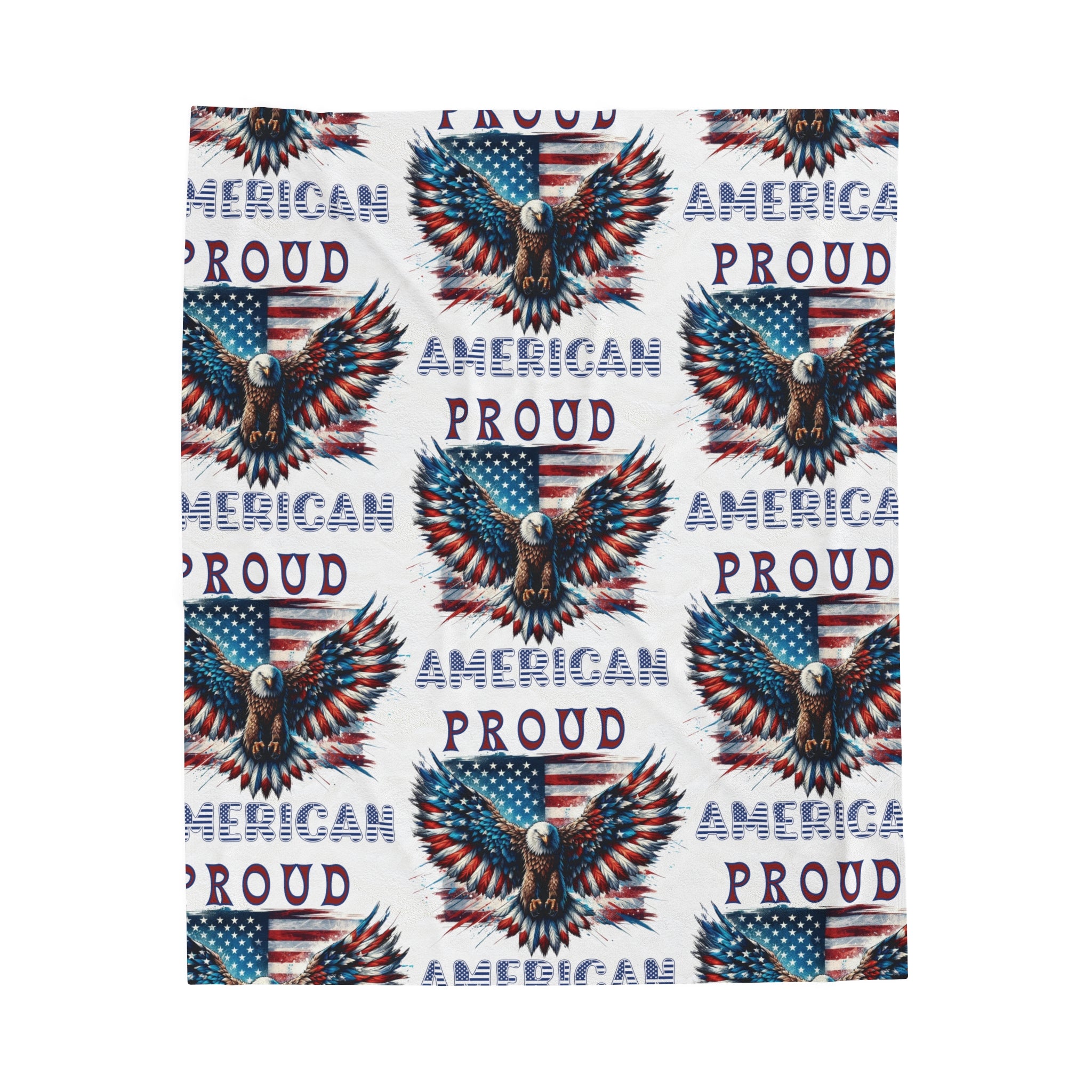 Patriotic American Flag and Eagle Velveteen Plush Blanket Cozy Up with Stunning USA Symbol! Perfect for Living Rooms, Bedrooms, and Proud Americans Housewarming, Dad's Gift for Birthday - MRSBYVALLE