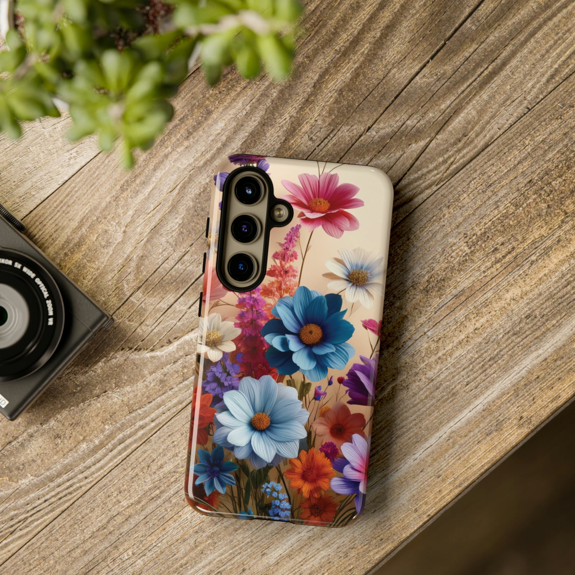 Best Phone Case Floral 3D Illusion Luxury Tough Case Floral Elegant Durable Stylish for Modern Devices iPhone 15, Samsung iPhone Samsung Accessory Gift for Her.