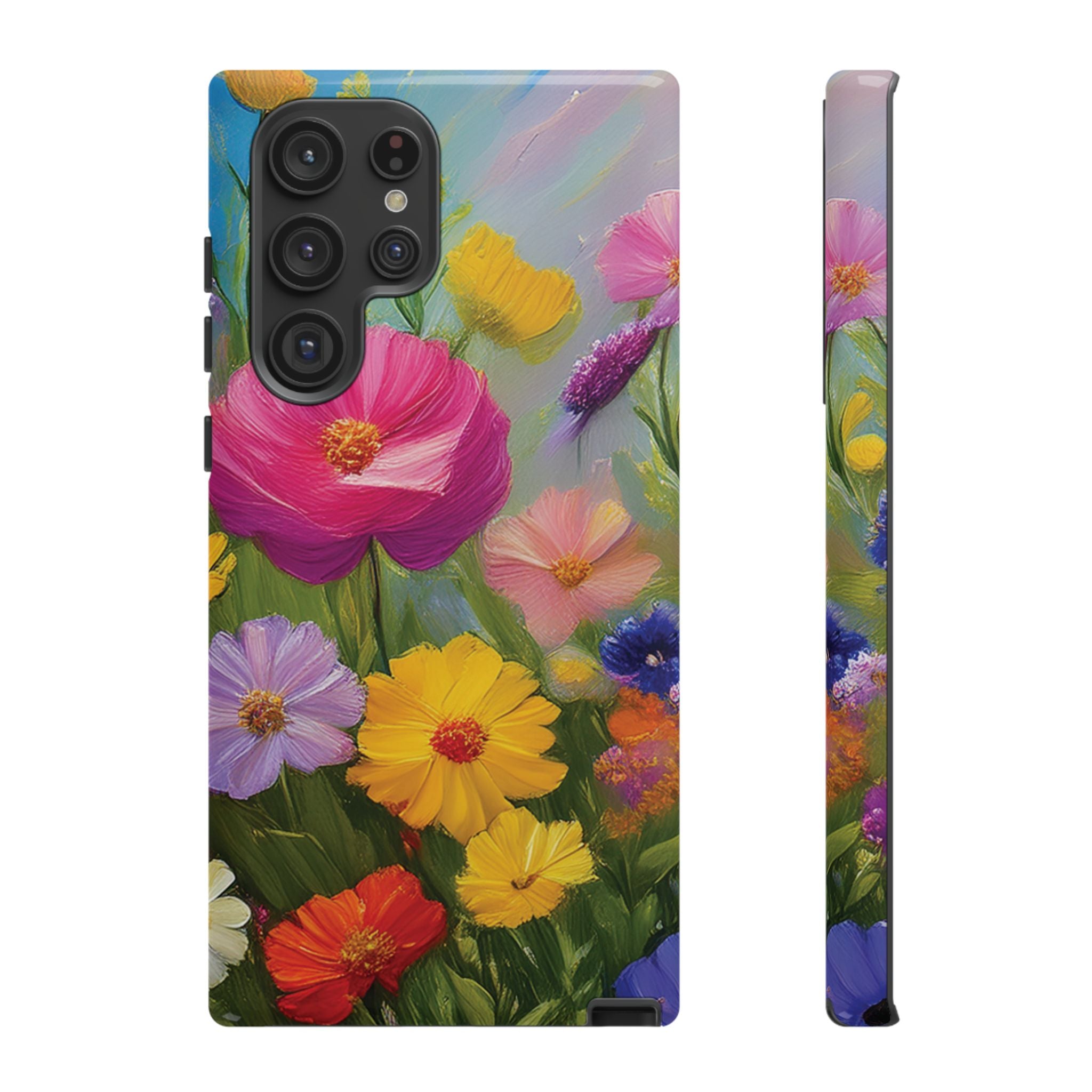 Vibrant Wildflower Painting Phone Case Hand-Painted Floral Art Design | Bright Nature-Inspired Cover | Perfect Gift for Flower Lovers iPhone & Galaxy
