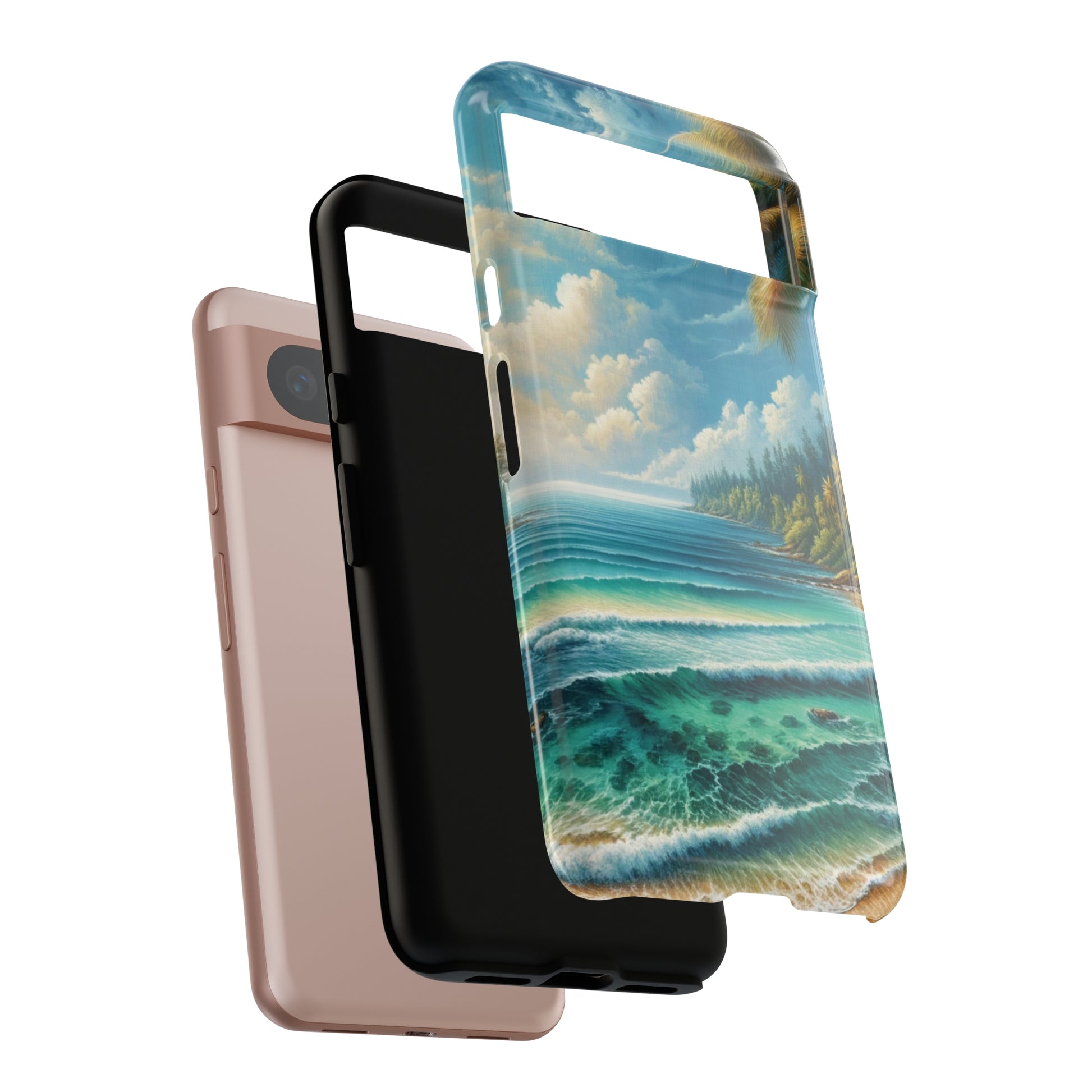 Coastal Serenity Ocean Beach View Protective Phone Case Gift for Her Phone 15, Samsung iPhone Samsung Gift for Her Case iPhone 15, Samsung iPhone Samsung Accessory Gift for Her.