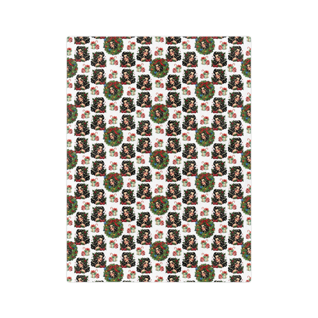 Retro 50s Women Minky Blanket Throw Ultra-Soft Minky Blanket Cozy Comfort Blanket Elegant Home Decor Plush Microfiber for Maximum Comfort Blanket, Perfect for Snuggling Decor, Cozy All-Season Warmth, Housewarming Gift Throw - MRSBYVALLE