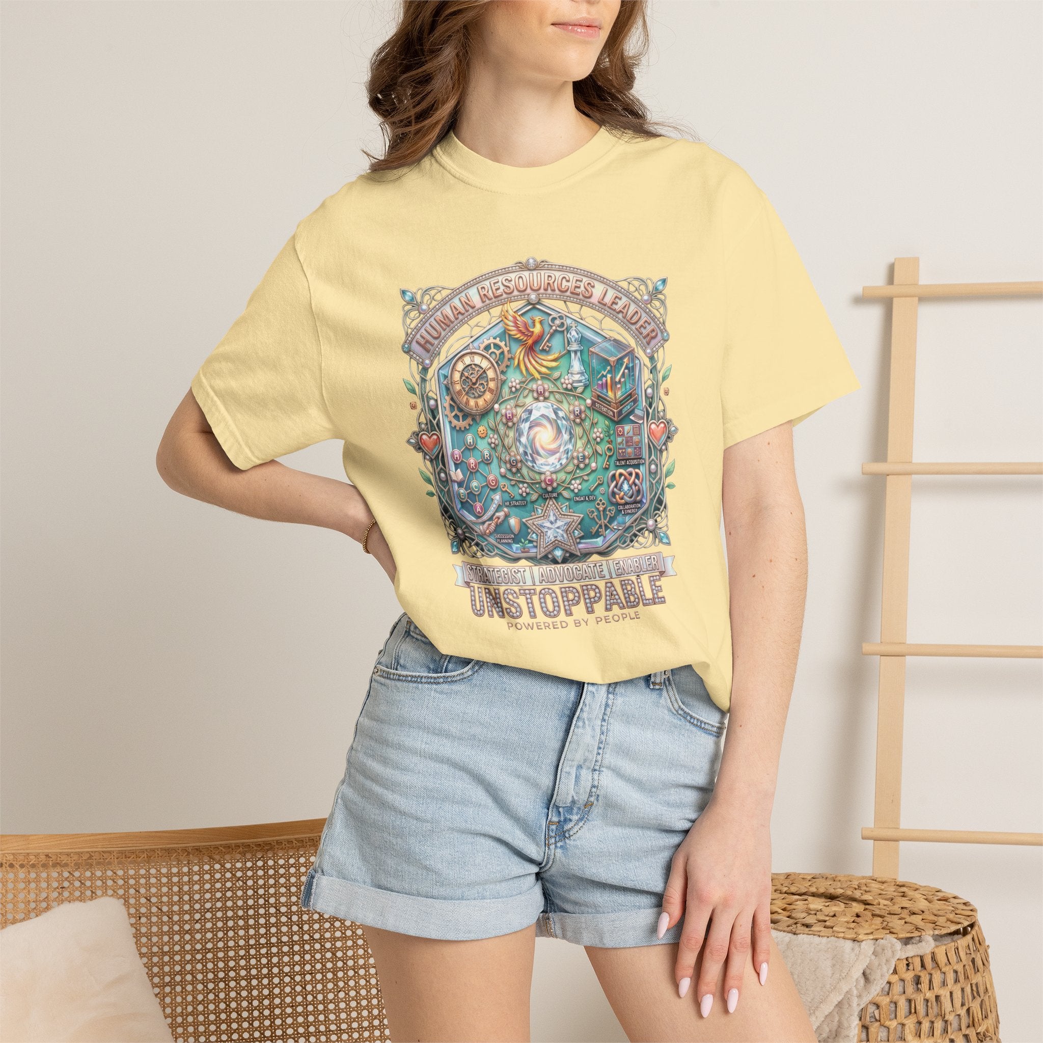 Human Resources Leader Inspirational Graphic T-Shirt  Motivational Nature Tee