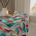 Floral Scripture Square Tablecloth