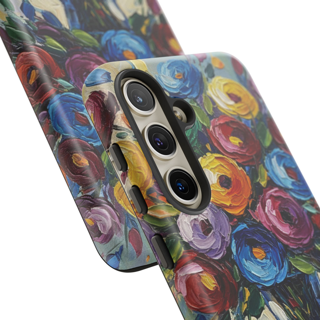 Floral Luxury Oil Painting Illusion Tough Case — Floral Art Phone Case for Art Lovers