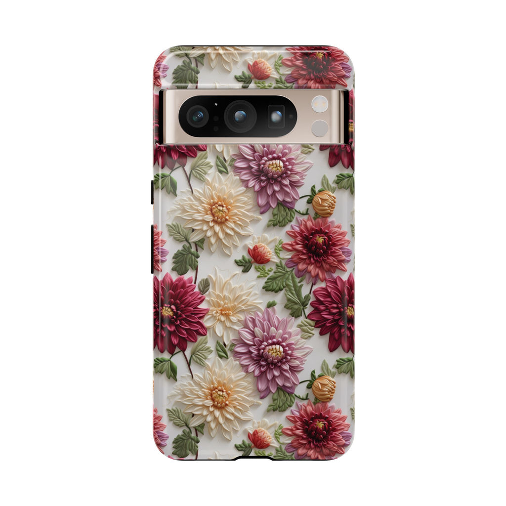 Floral Fall Phone Case for iPhone 16 pro15 14 13 12  21 23 Samsung, and Pixel | Stylish Protective Cover Gift for Her Perfect for Floral Lover