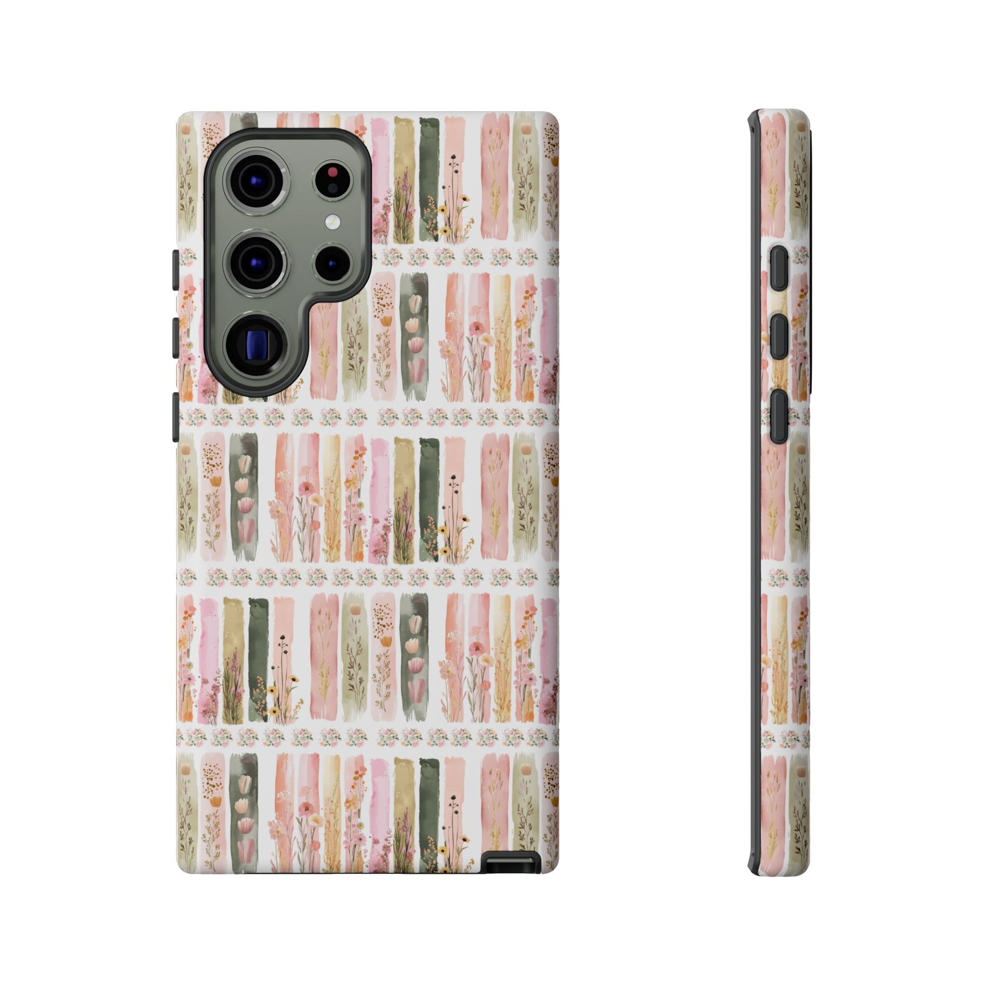 Pastel Brushstroke Floral Phone Case Soft Illusion Flower Design, Aesthetic Protective Cover, Feminine Style, Cute Gift for Her, Fits Most Models