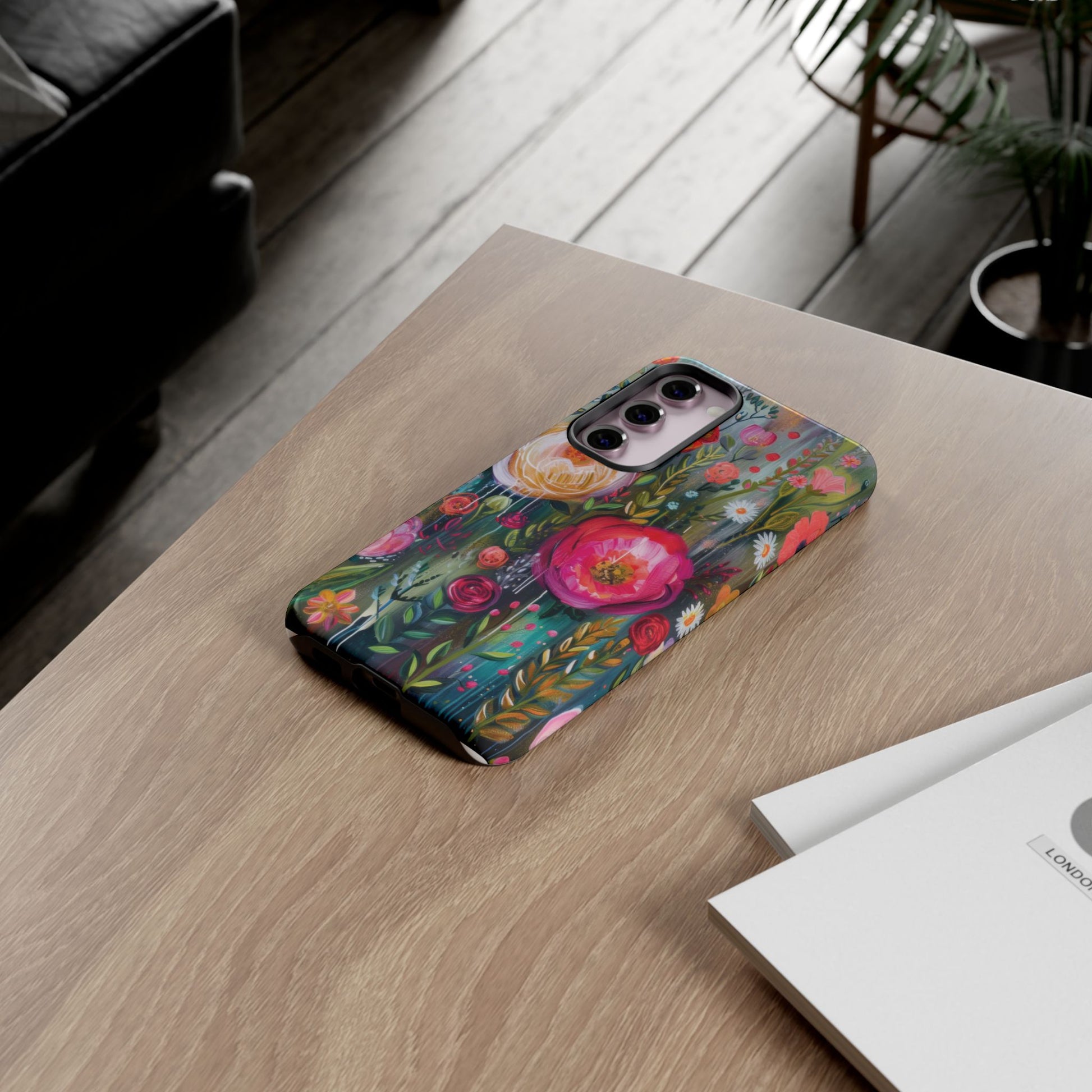 Watercolor Boho Floral Phone Case for iPhone 16 15 14 13 12  21 23 Samsung, and Pixel | Stylish Protective Cover Gift for Her Perfect for Floral Lover - MRSBYVALLE