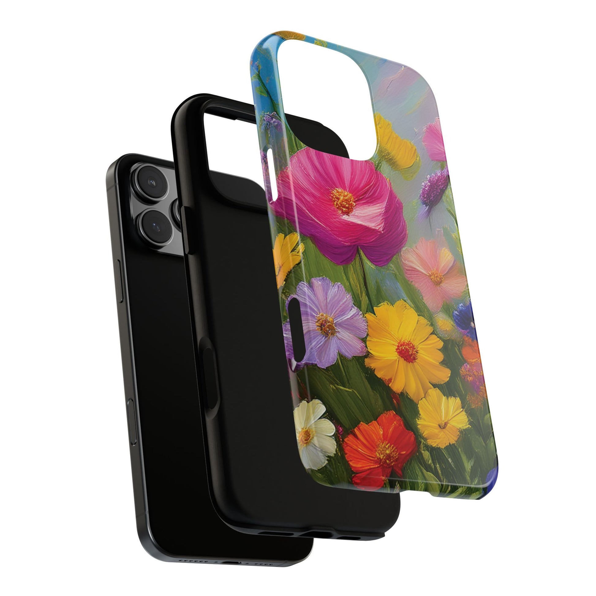 Vibrant Wildflower Painting Phone Case Hand-Painted Floral Art Design | Bright Nature-Inspired Cover | Perfect Gift for Flower Lovers iPhone & Galaxy