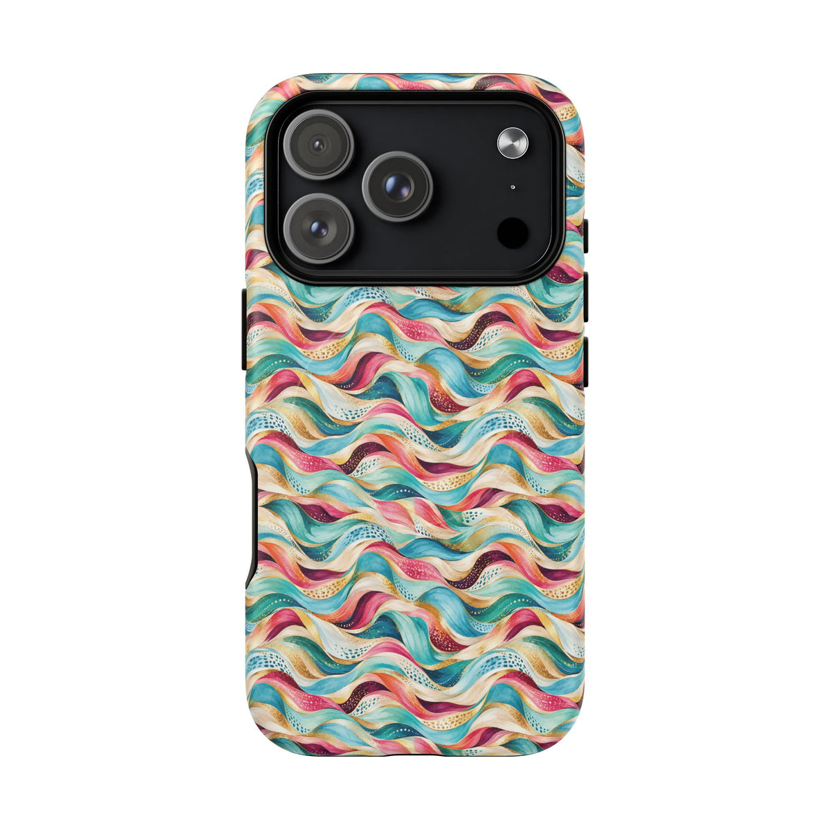 Colorful Wave MagSafe Tough Phone Case
