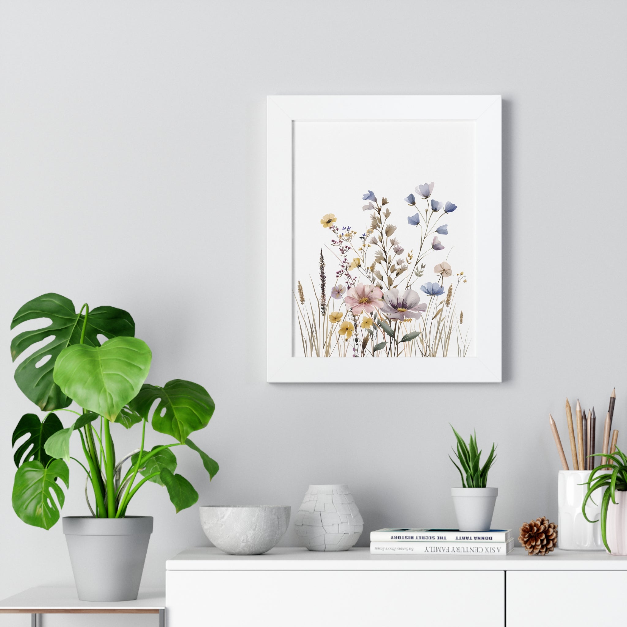Minimalist Floral Framed Vertical Poster Elegance in Every Stroke Framed Vertical Posters Oil Art Mastery on Archival Matte Paper, Securely Encased in Black, White, or Walnut Frames with Durable Acrylic Protection Ready to Hang  Timelessly Crafted..
