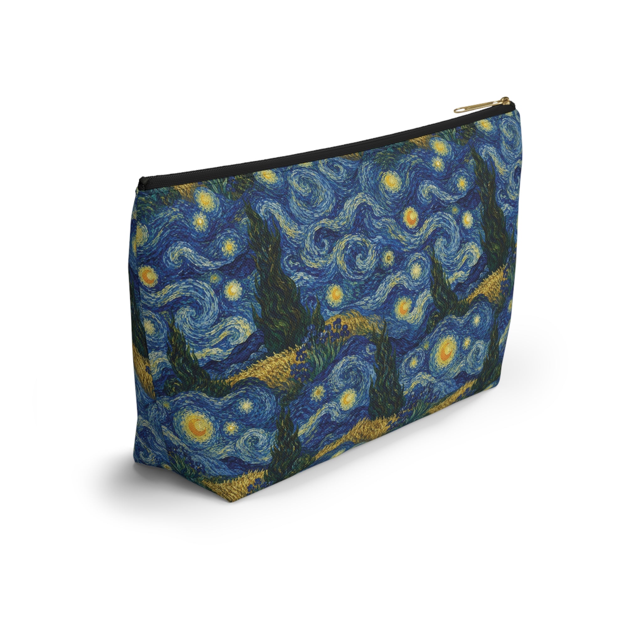 Van Gogh Illusion Art Lover Accessory Pouch — Elegant T‑Bottom Design
