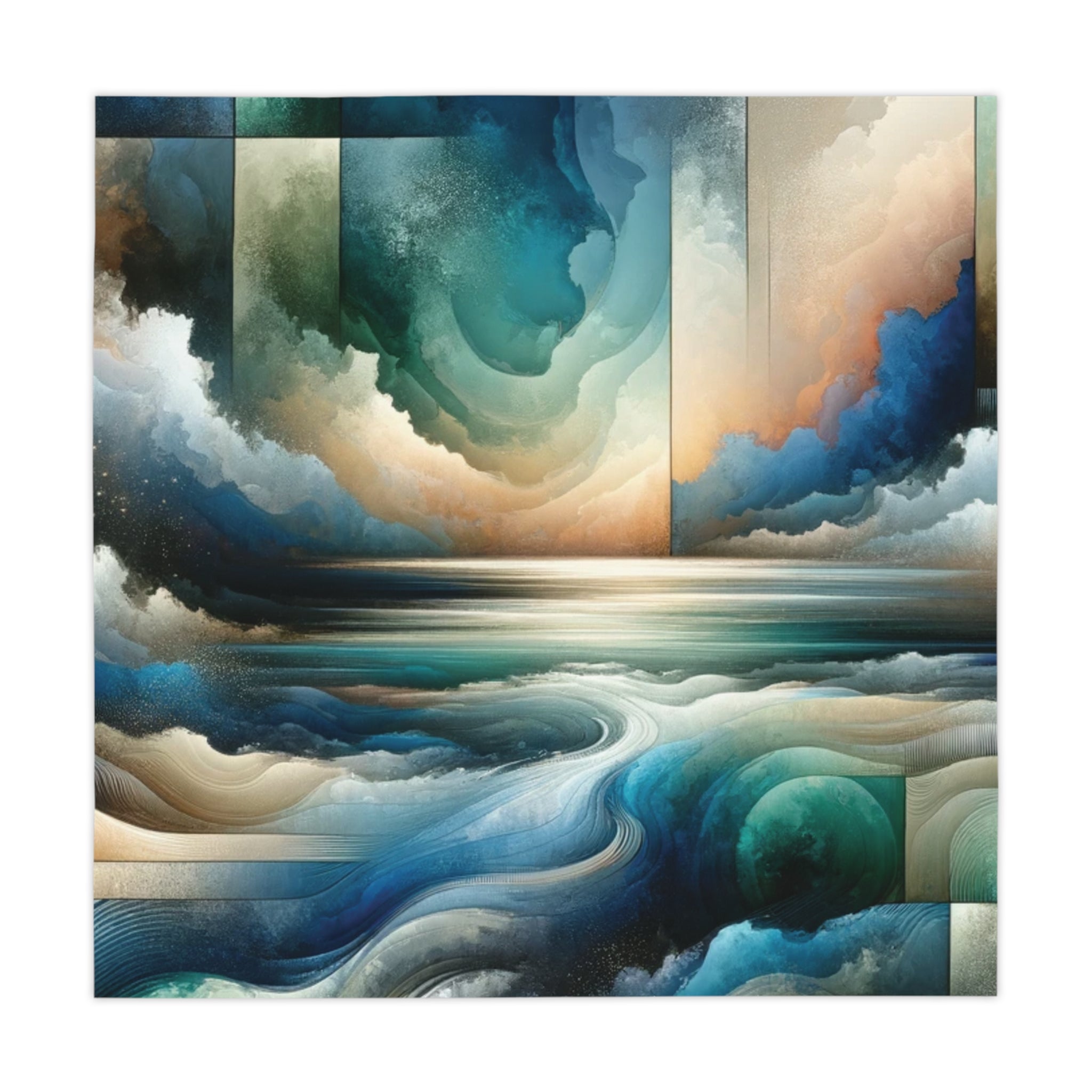 Abstract Nautical Artwork Tablecloth Whimsical Elegance for Dining Any Dining Room, Kitchen Table or Outdoor Setting for Home, Weddings, Birthdays all Events Durable & Stylish for All Occasions.