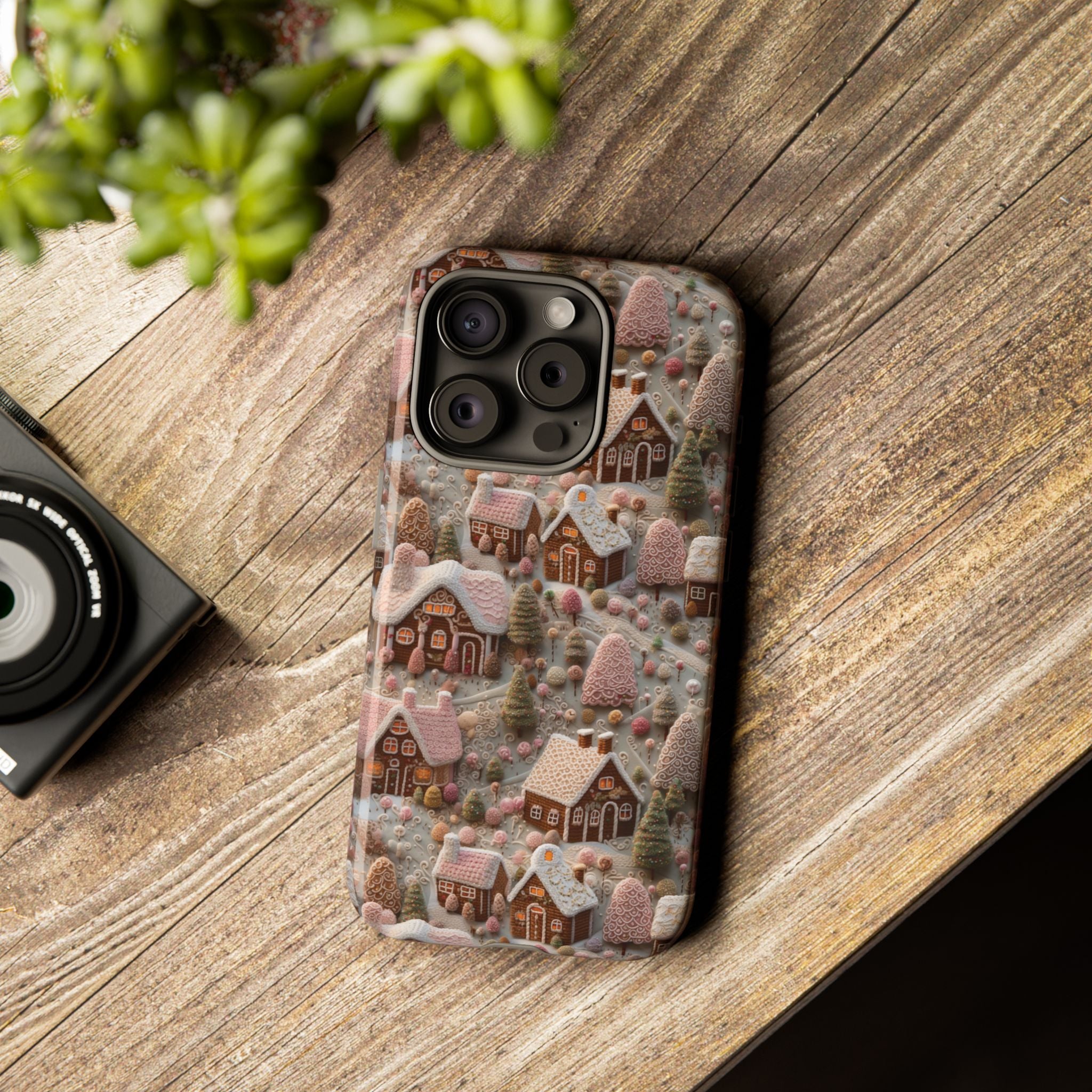 Gingerbread House 3D Phone Case Durable for iPhone Samsung Gift iPhone 15, 14, 13 Samsung Pixel Gift for Mom Accessory Gift for Her