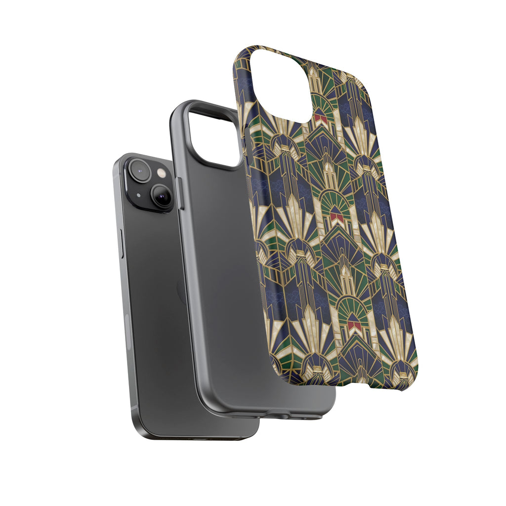 Navy & Gold Art Deco Phone Case — Imperial Art Deco Tough Case