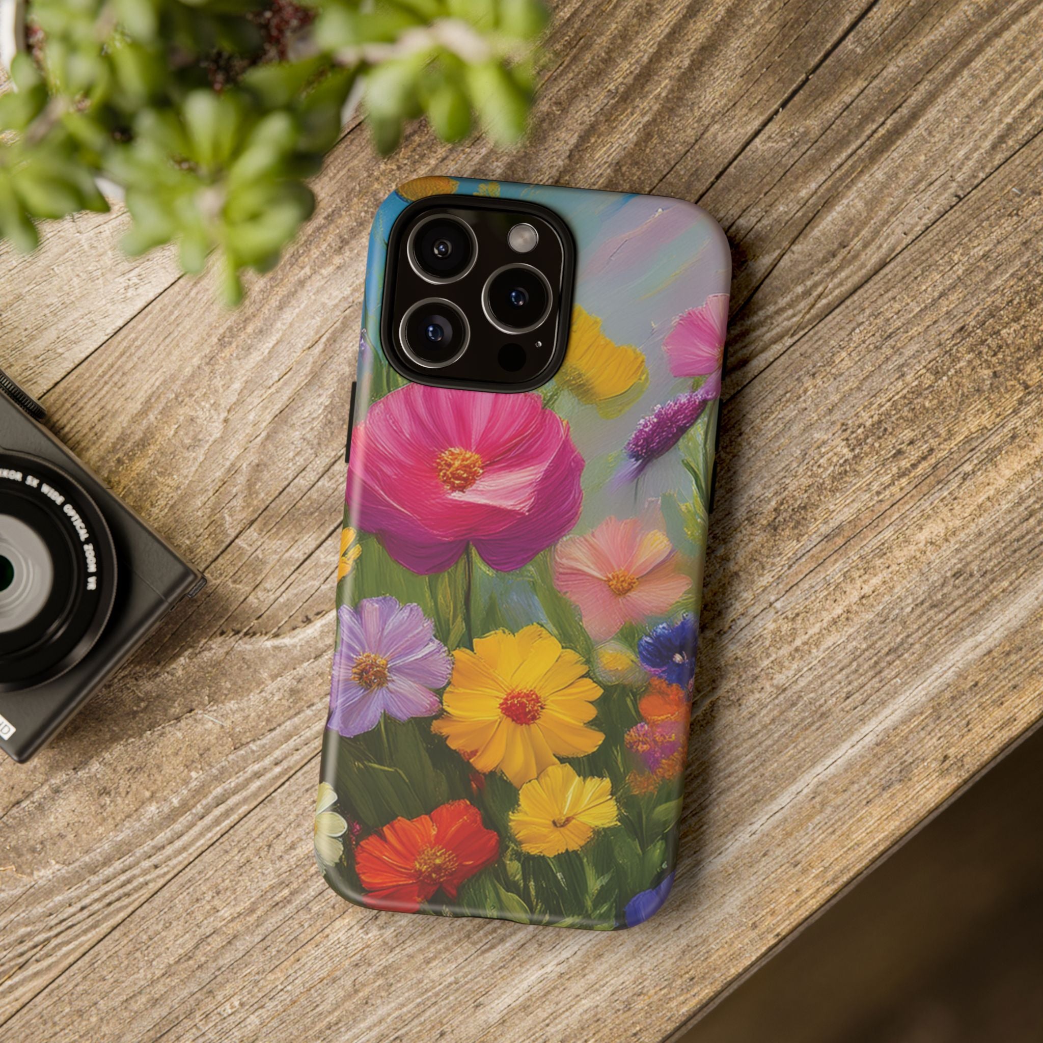 Vibrant Wildflower Painting Phone Case Hand-Painted Floral Art Design | Bright Nature-Inspired Cover | Perfect Gift for Flower Lovers iPhone & Galaxy